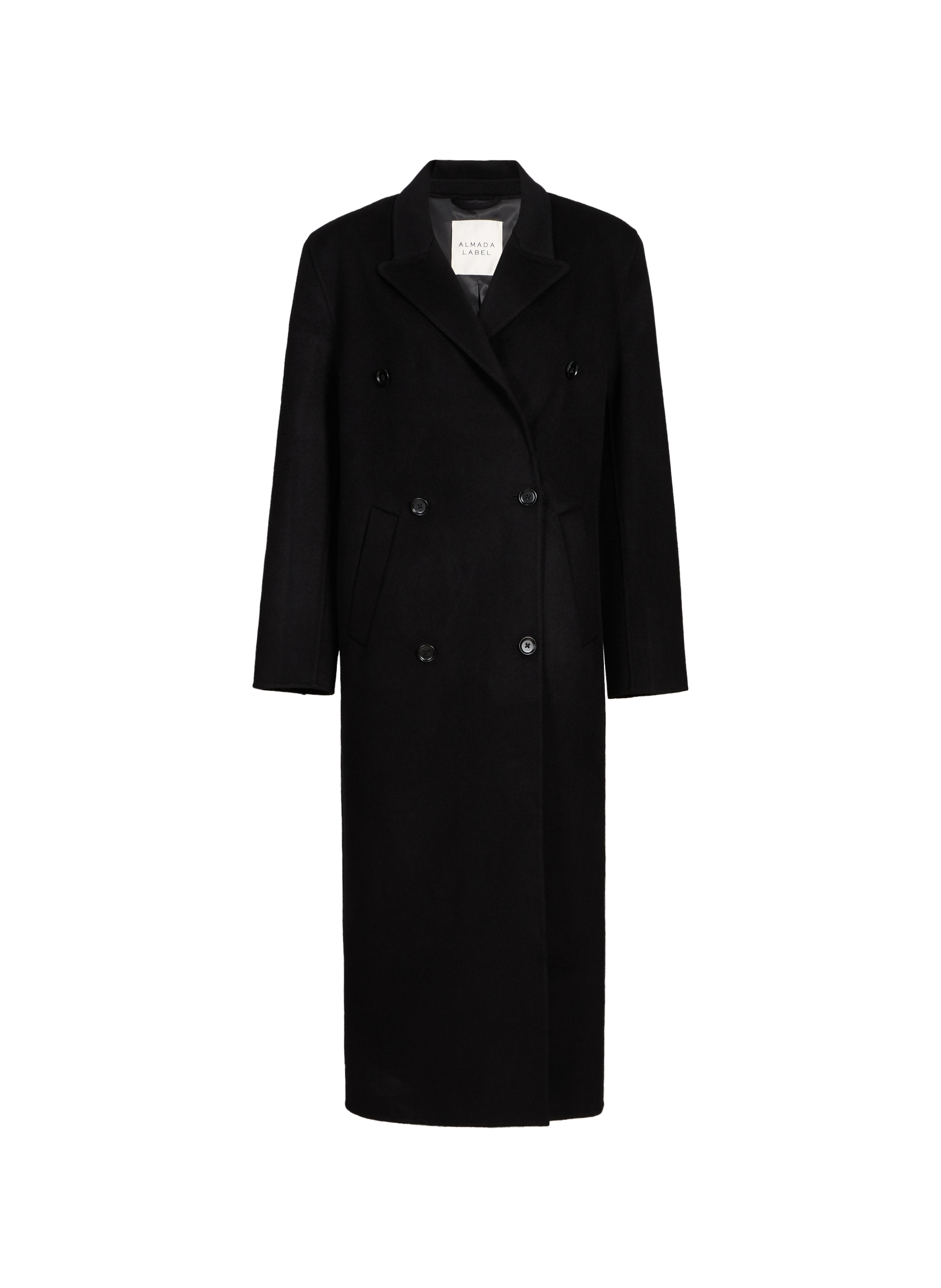 Coat Already Lined in Wool and Cashmere ALMADA Black