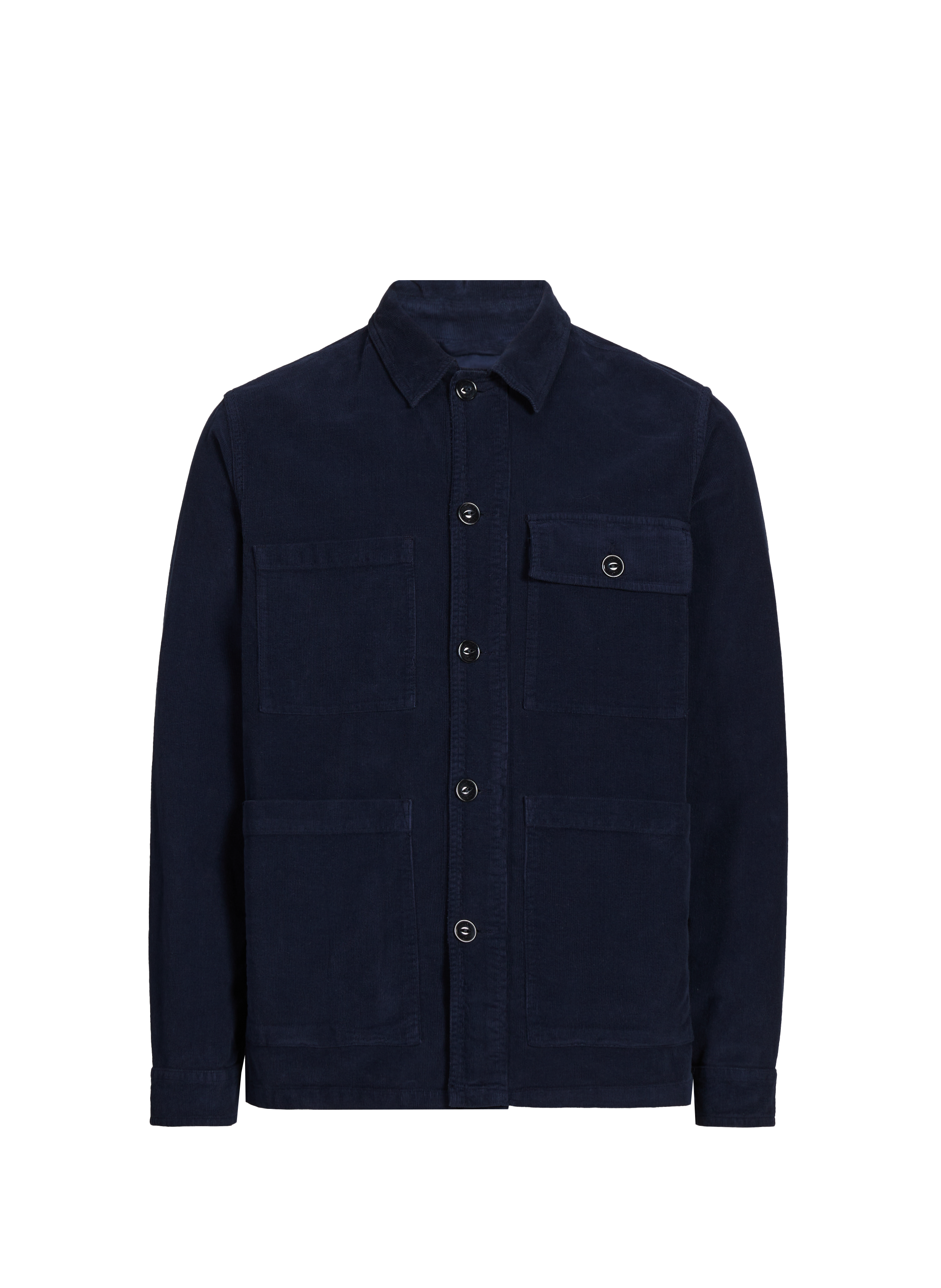 Chemise droite en coton WOOLRICH Bleu