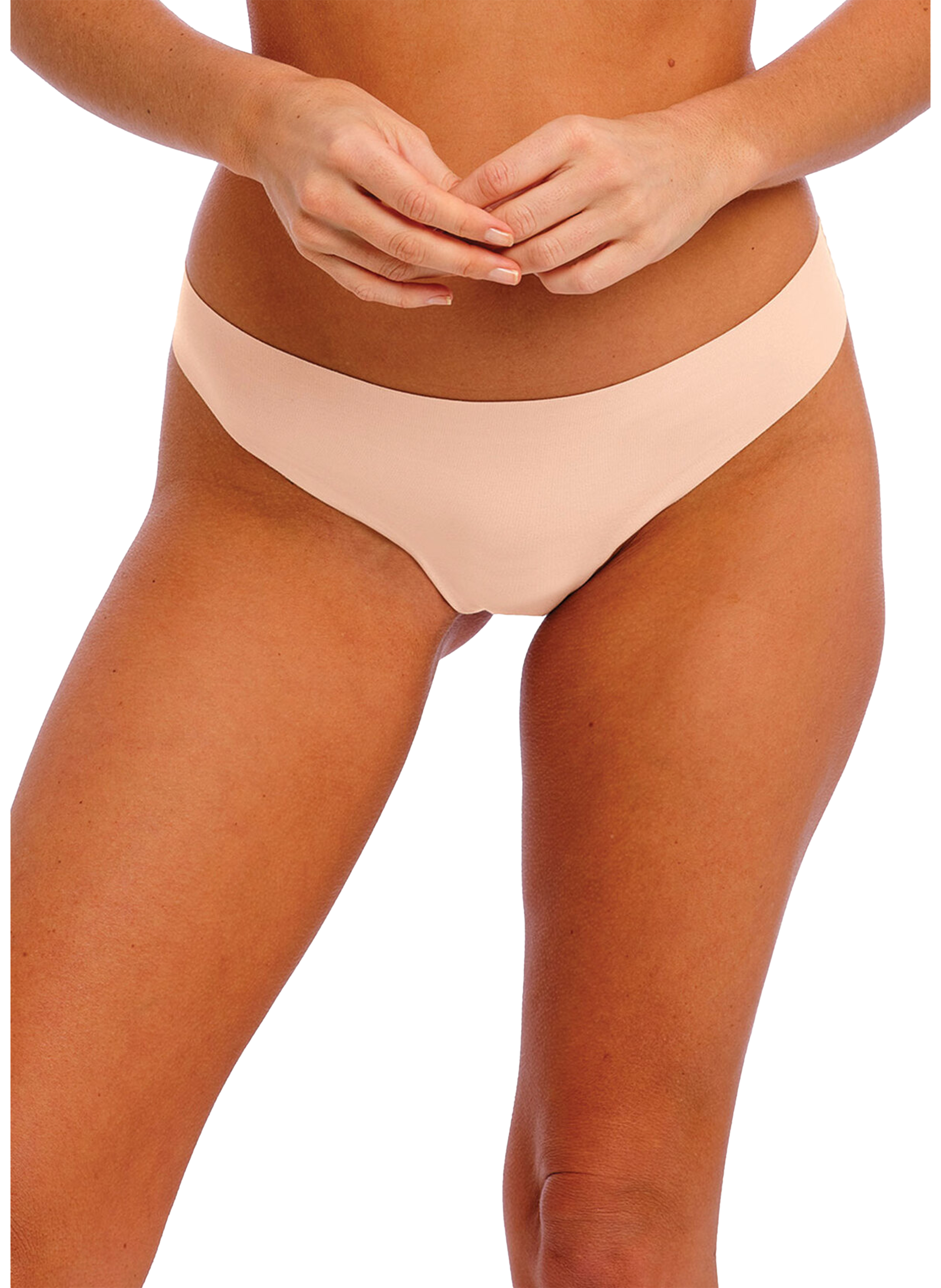 Invisible plain tanga WACOAL Beige