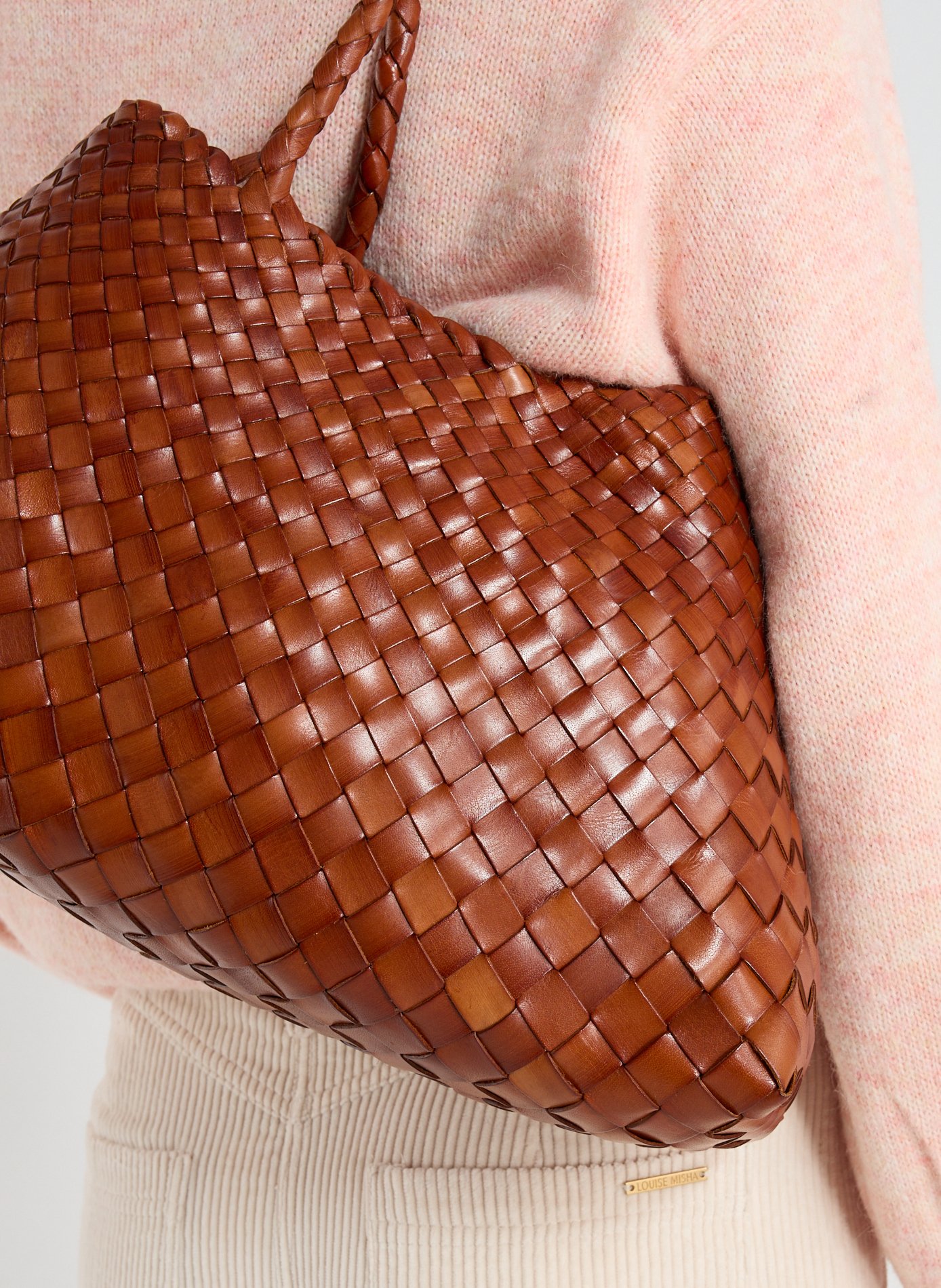 Sac cabas Santa Croce Big DRAGON DIFFUSION Marron