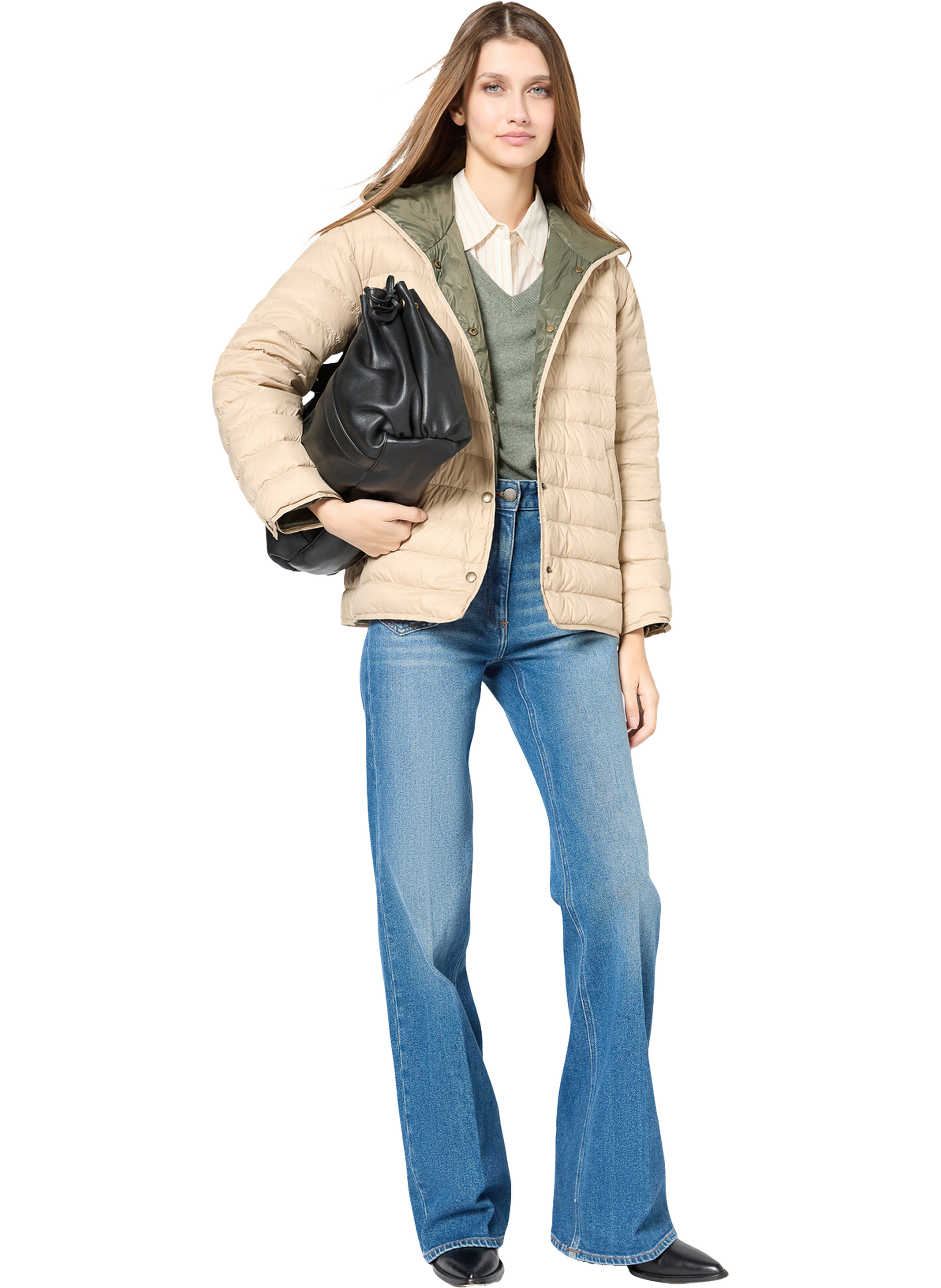 Doudoune courte réversible à capuche - serena GERARD DAREL Beige