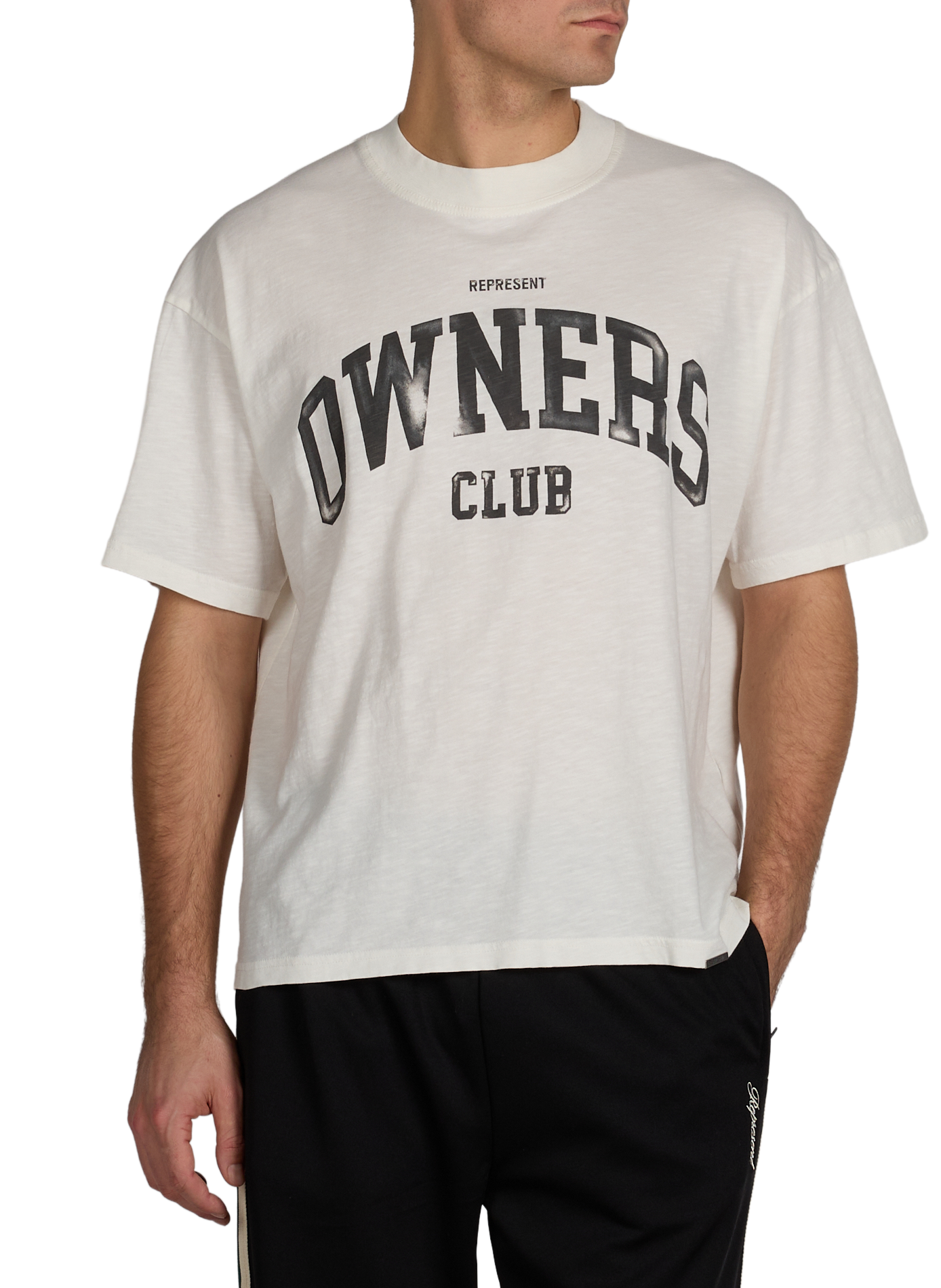 Cotton round-neck T-shirt REPRESENT White