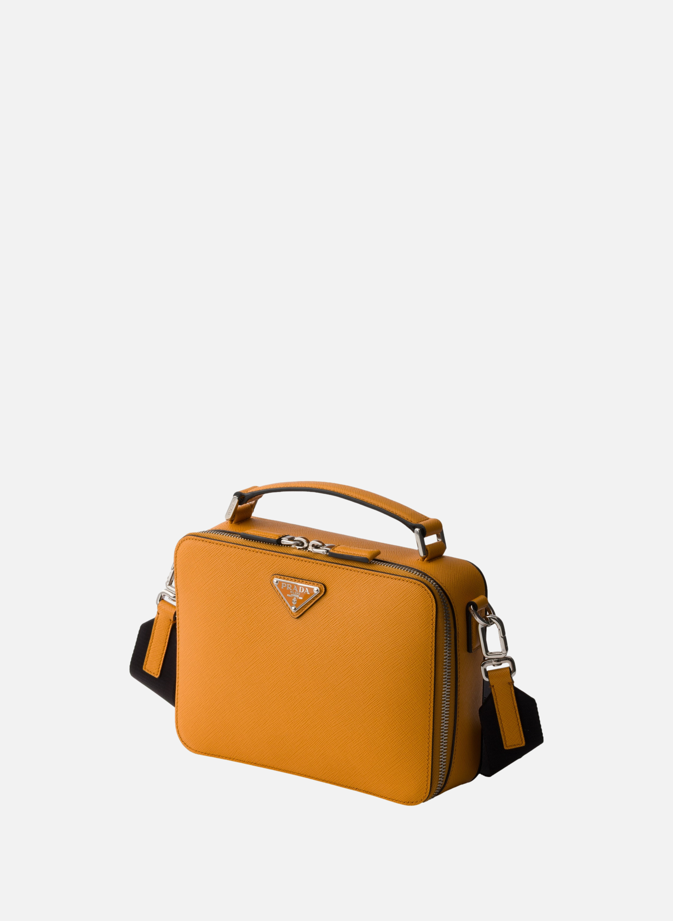Sac prada brique en cuir saffiano PRADA Orange