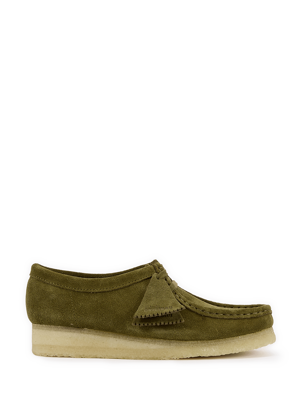 Mocassins Wallabee en peau suédé CLARKS Kaki