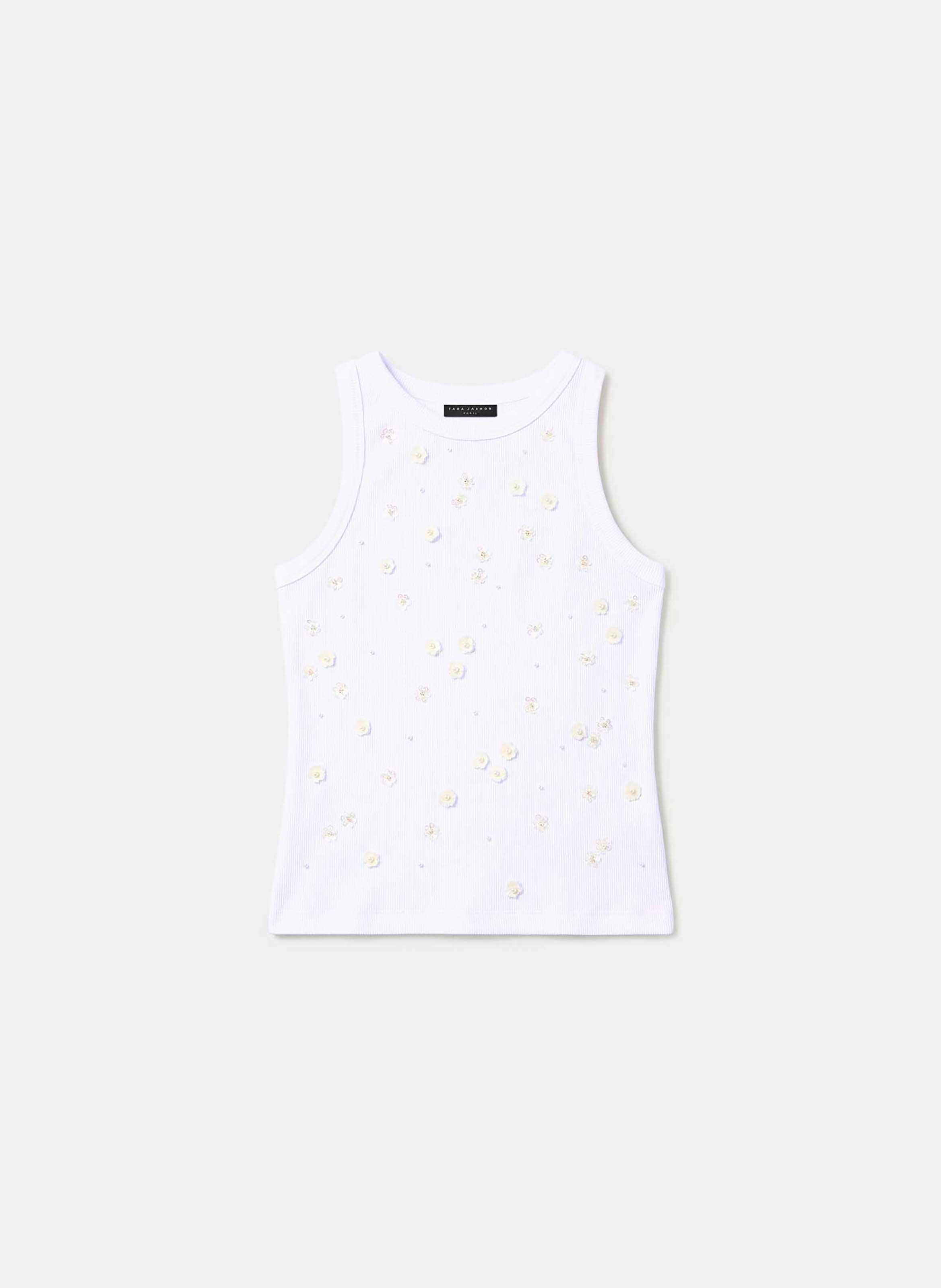 T-shirt tash TARA JARMON Blanc