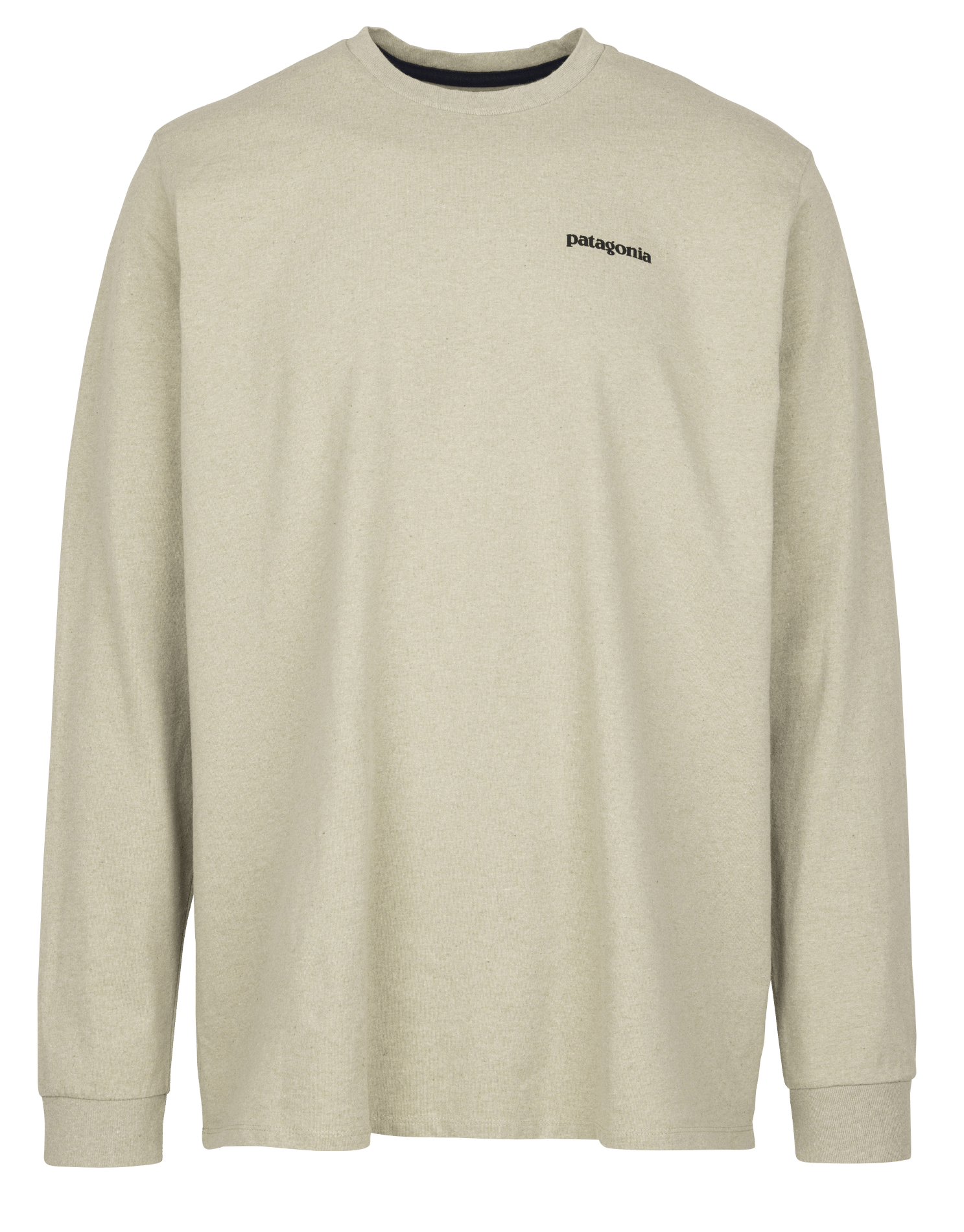 Tee-shirt col rond regular-fit sérigraphié en coton recyclé mélangé PATAGONIA Beige