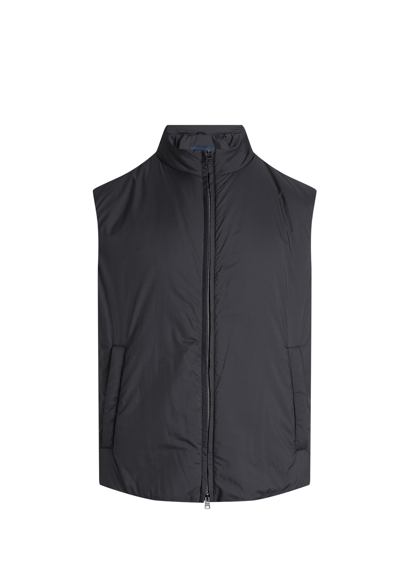 Sleeveless jacket with high collar HERNO Blue