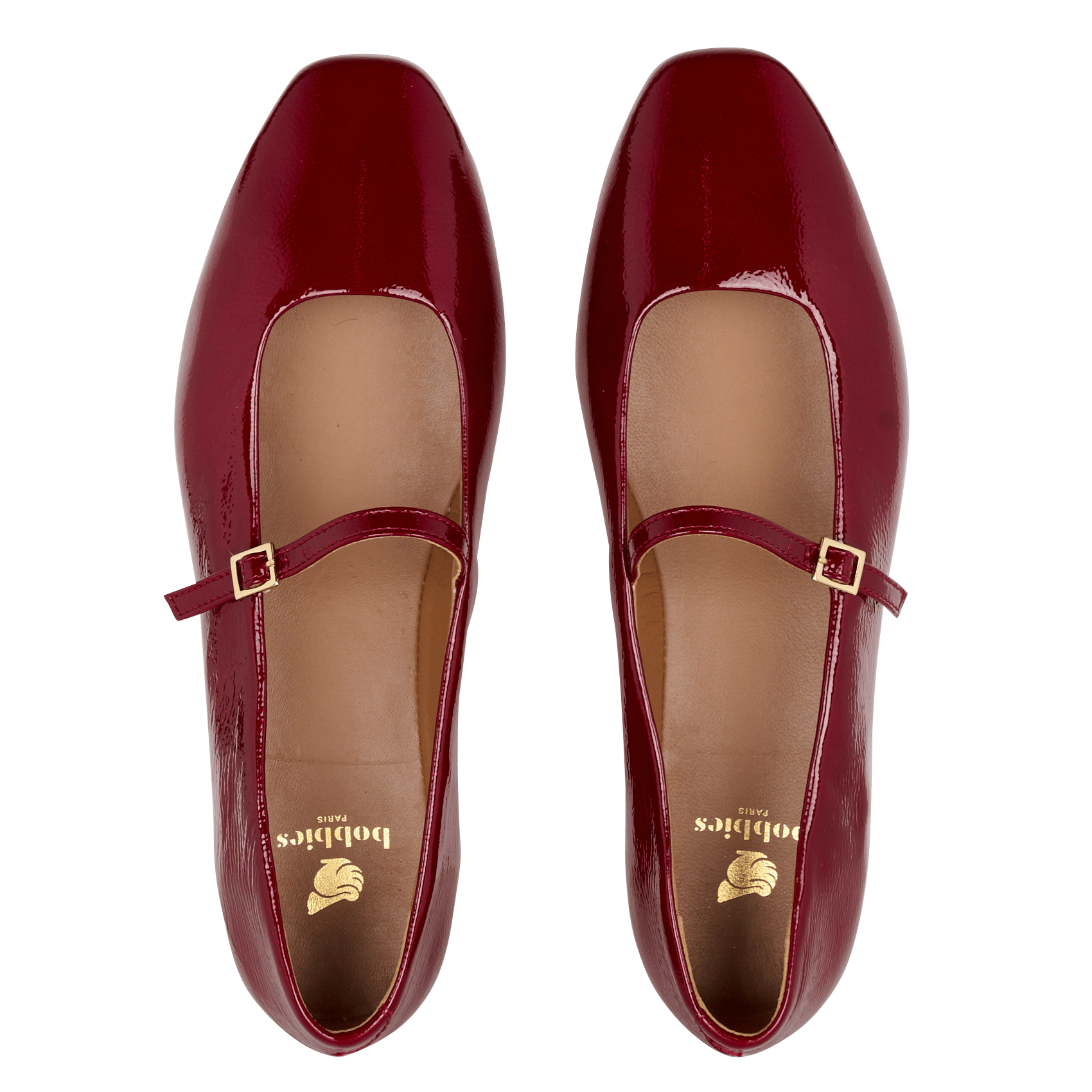 Ballerines en cuir mikie BOBBIES Rouge