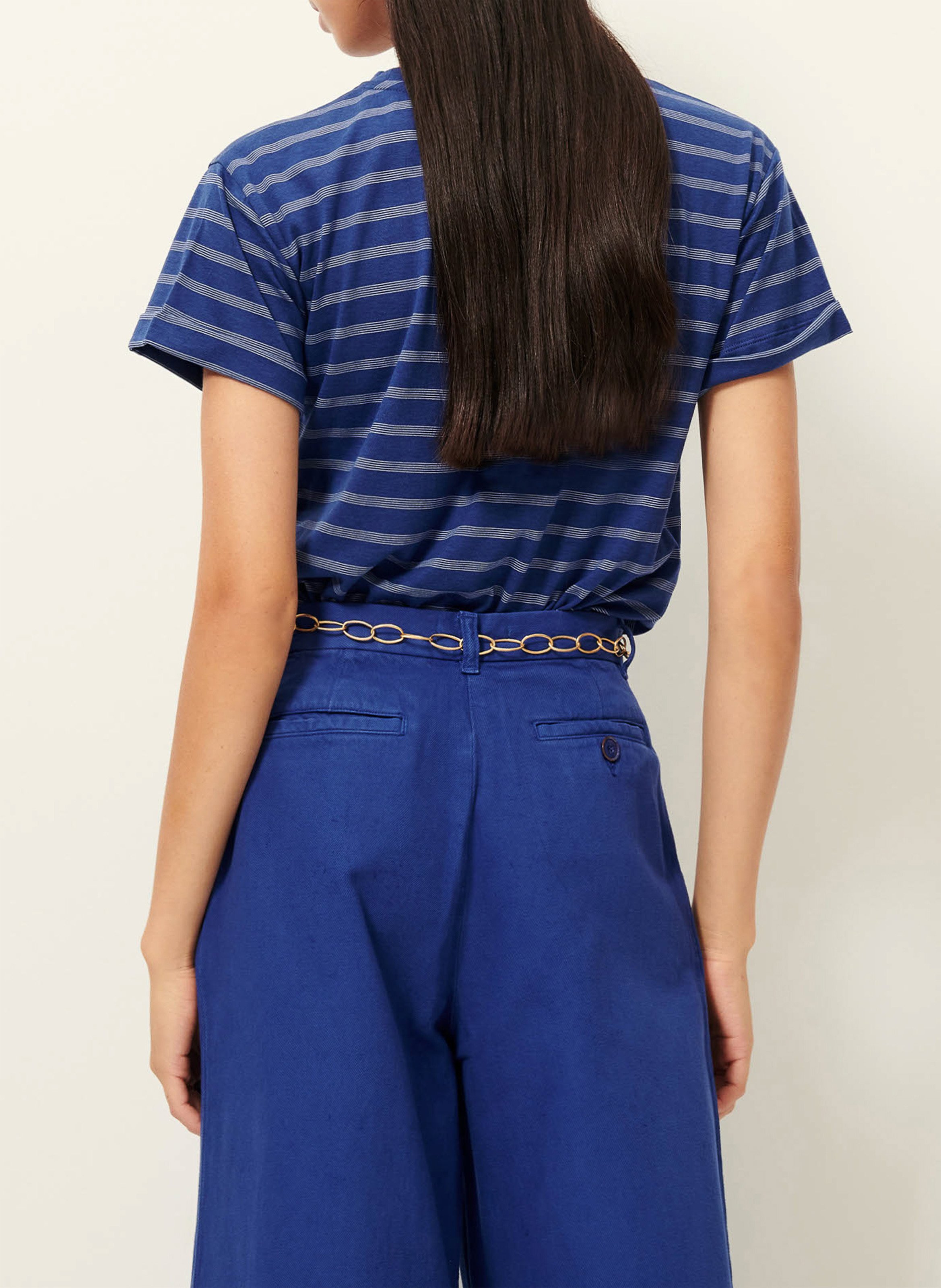 Pantalon large en coton tamayo SESSUN Bleu