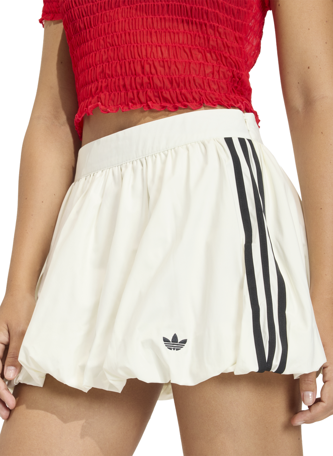 Mini skirt with logo ADIDAS White