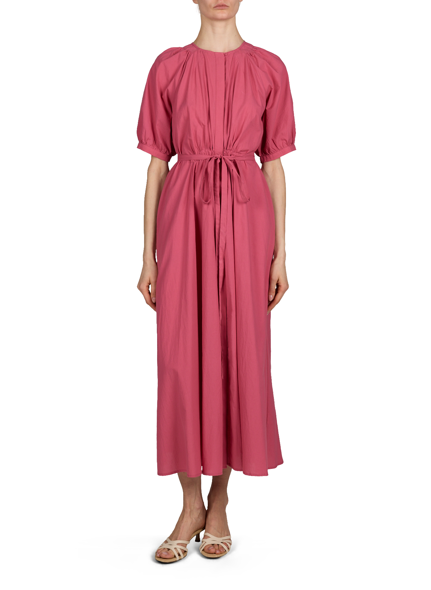 Long cotton Cassie dress SUNCOO Pink