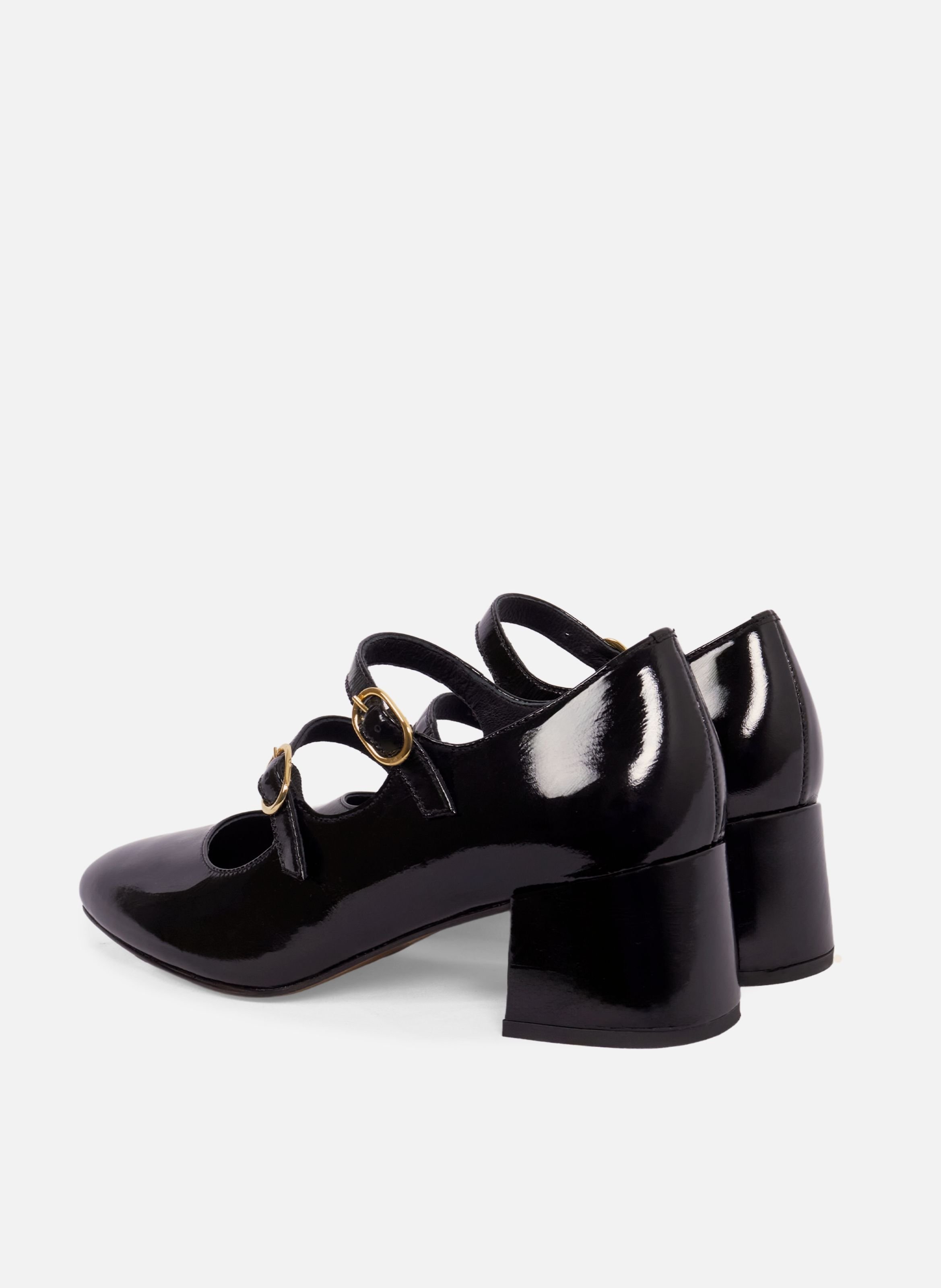 Babies talon jeanne cuir vernis JULES & JENN Noir