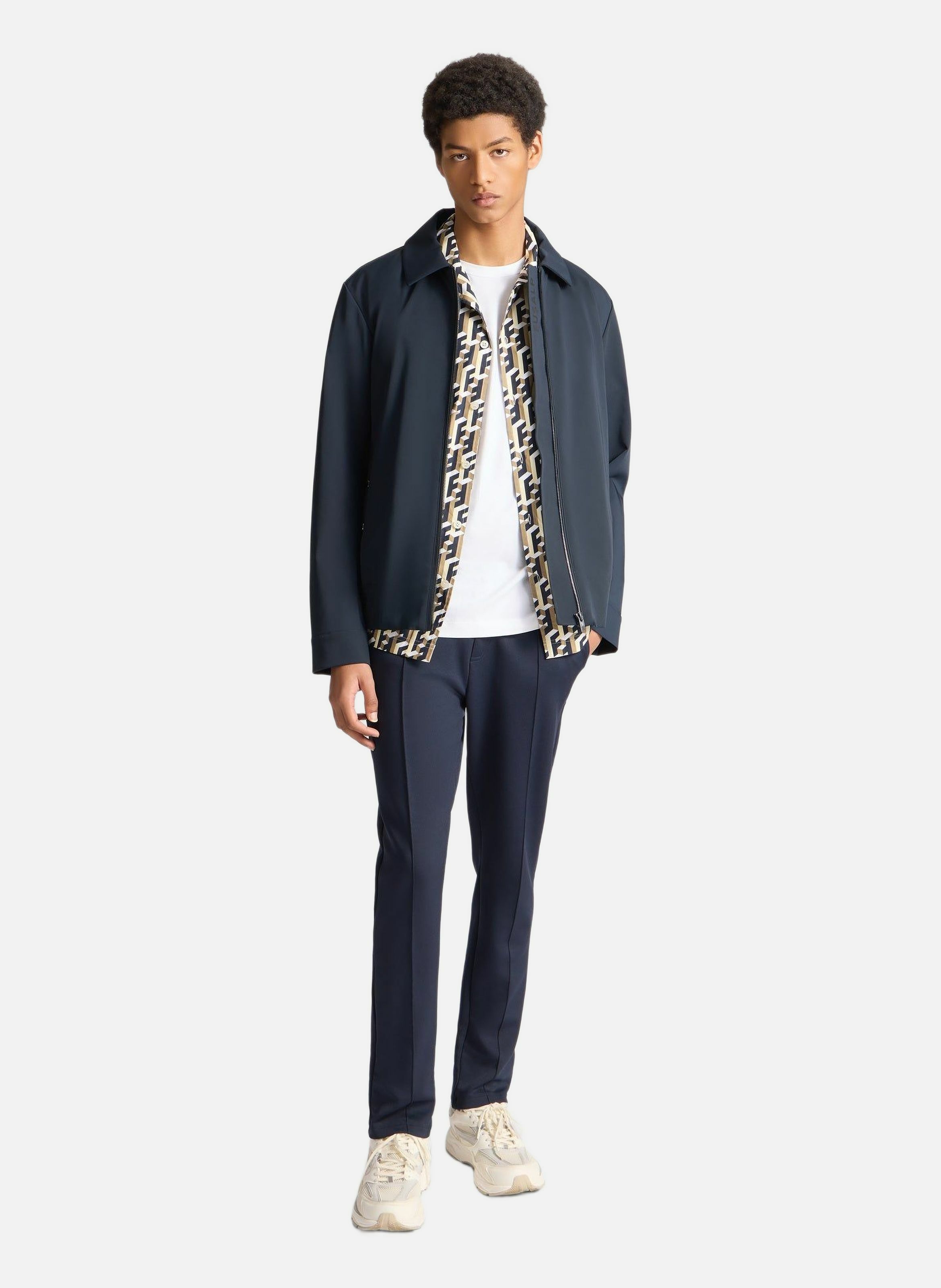 Veste jerome col tailleur coupe regular FUSALP Bleu