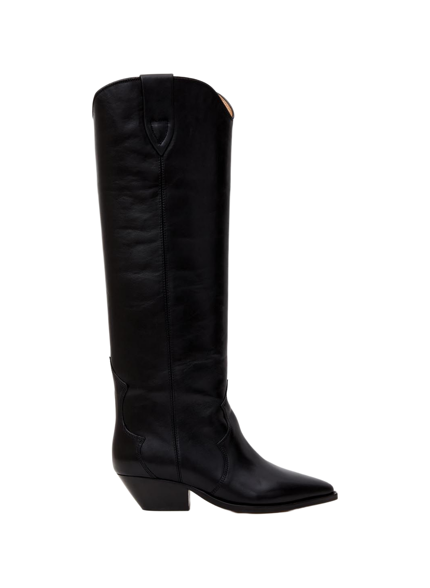 Denvee leather cowboy boots ISABEL MARANT Black