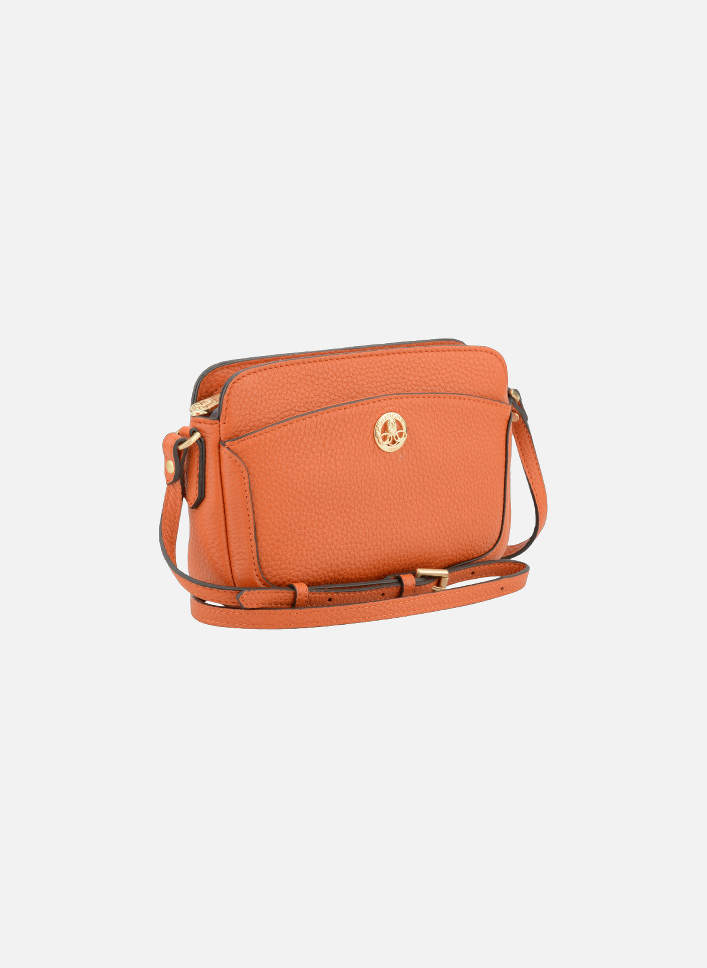 Image | sac cabas en cuir de vachette POURCHET Orange