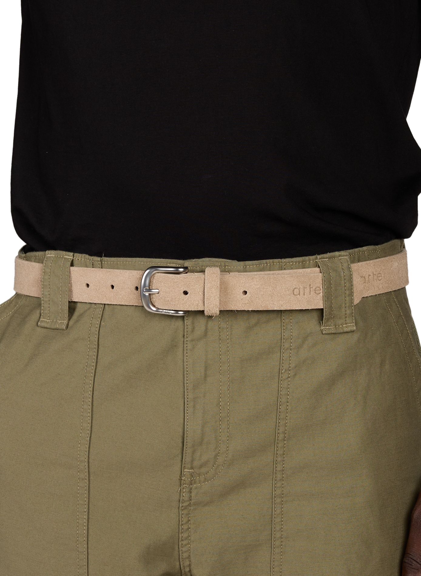 Suède leren riem ARTE ANTWERP Beige
