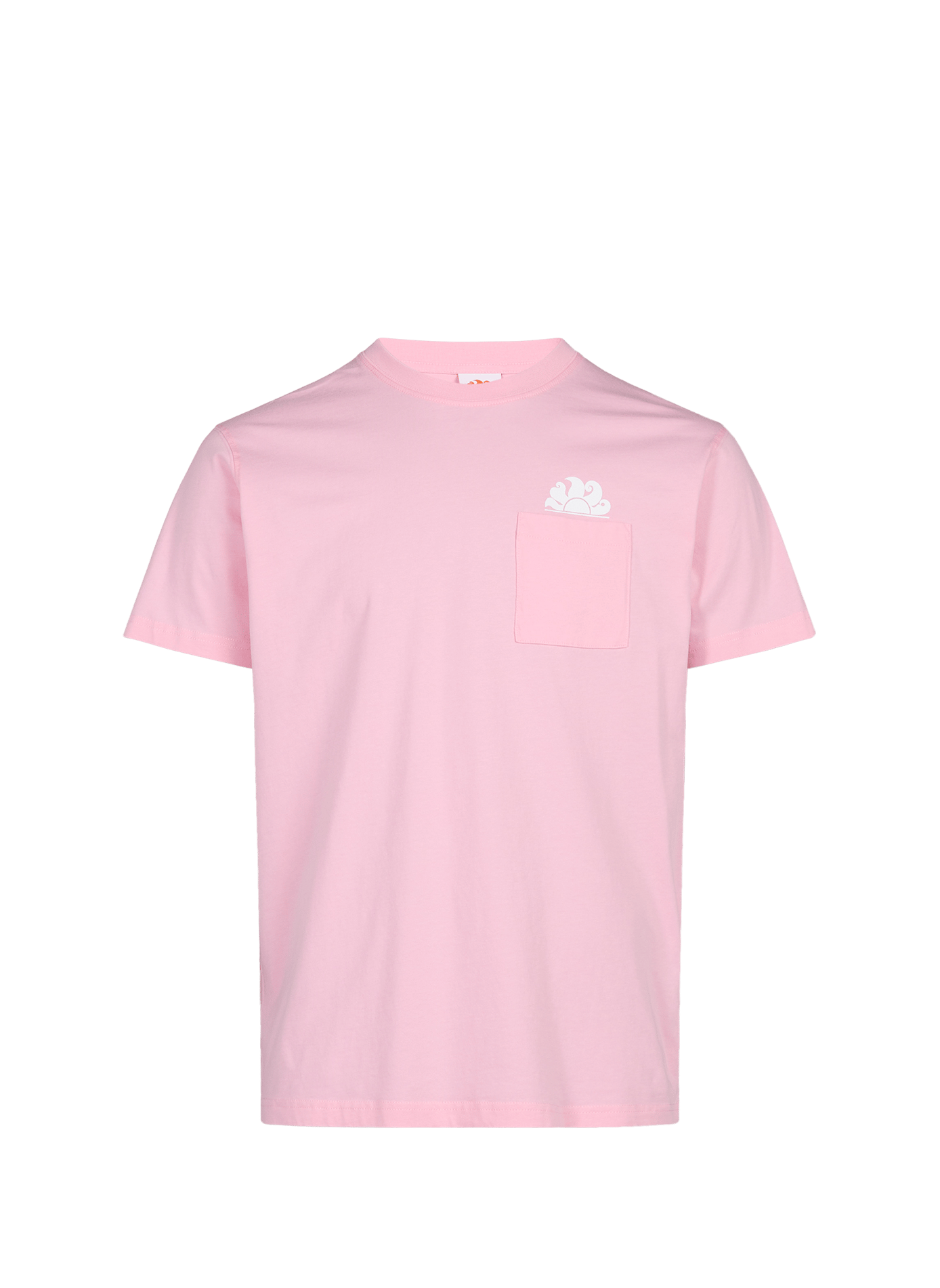 Round neck cotton t-shirt SUNDEK Pink