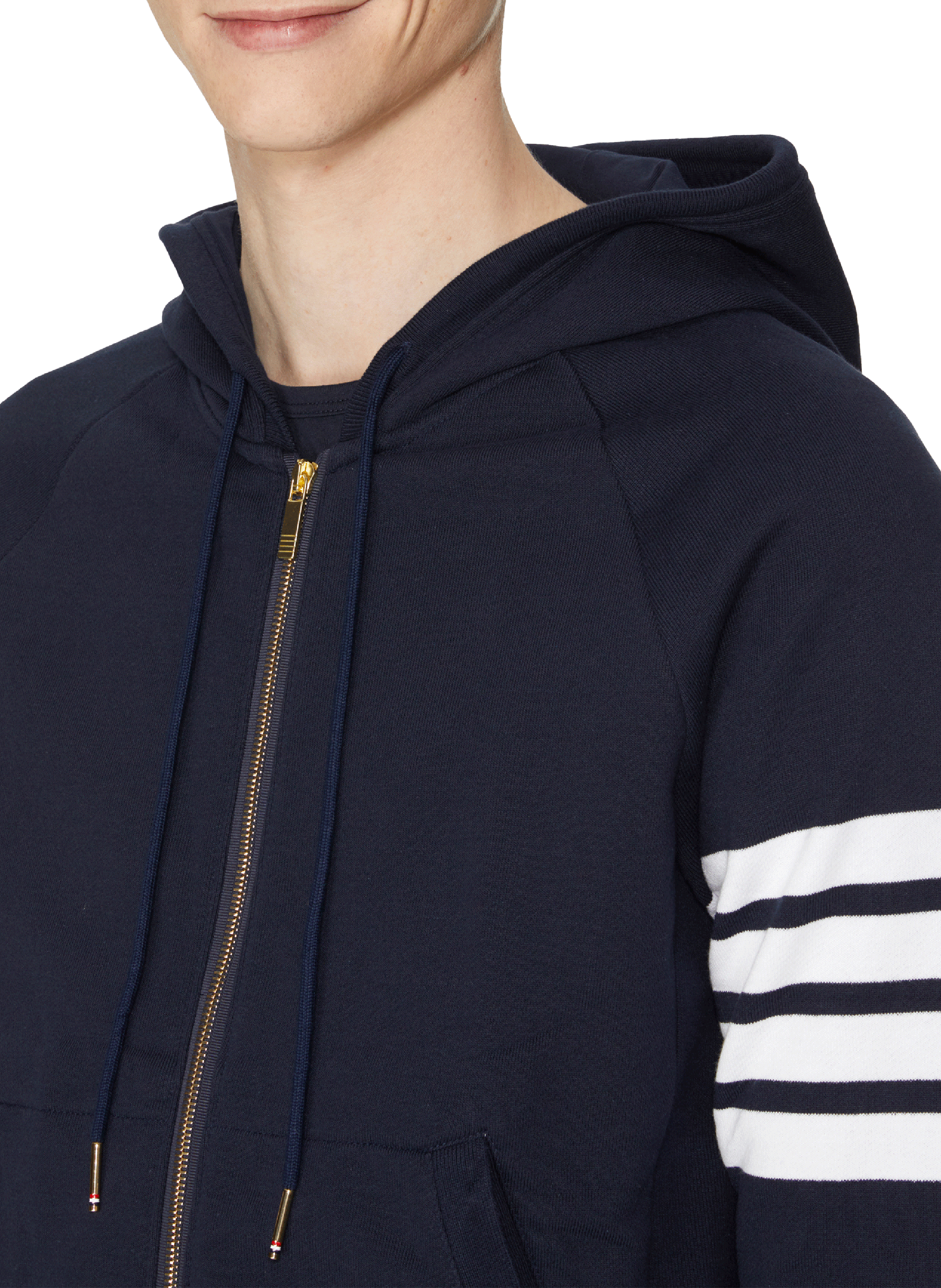 Katoenen hoodie THOM BROWNE Blauw