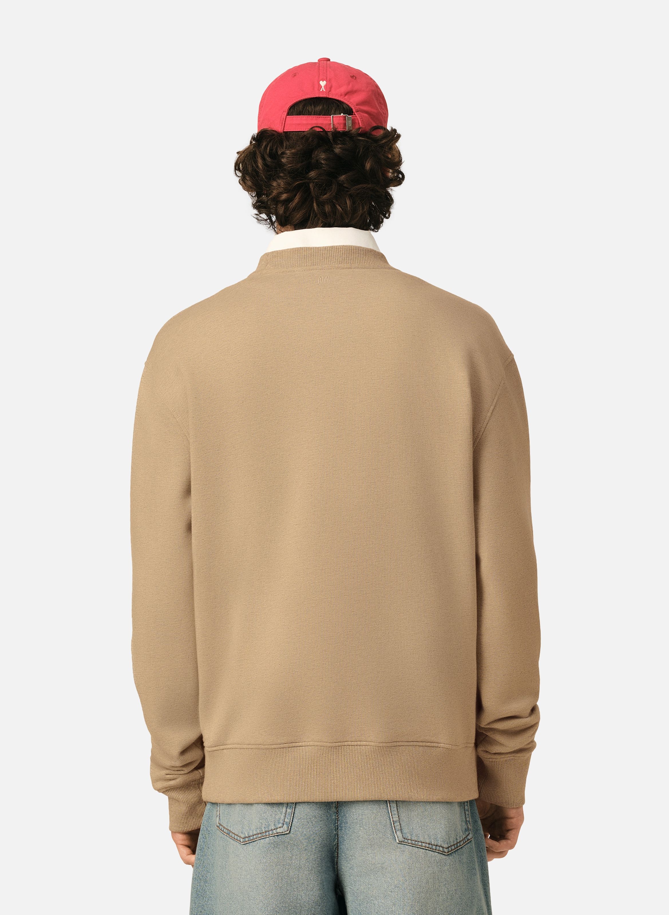 Sweatshirt en coton ami de coeur AMI PARIS Beige