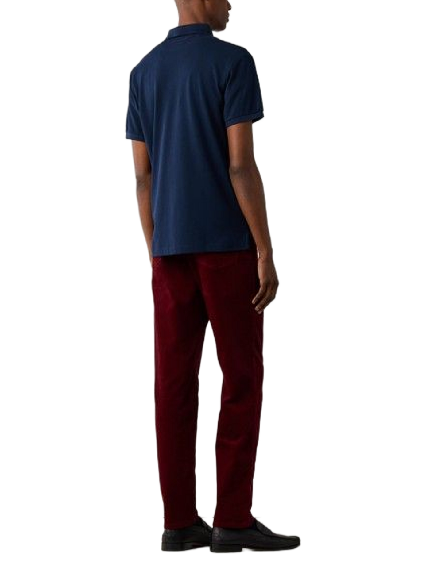 Polo droit à logo brodé en coton HACKETT Bleu