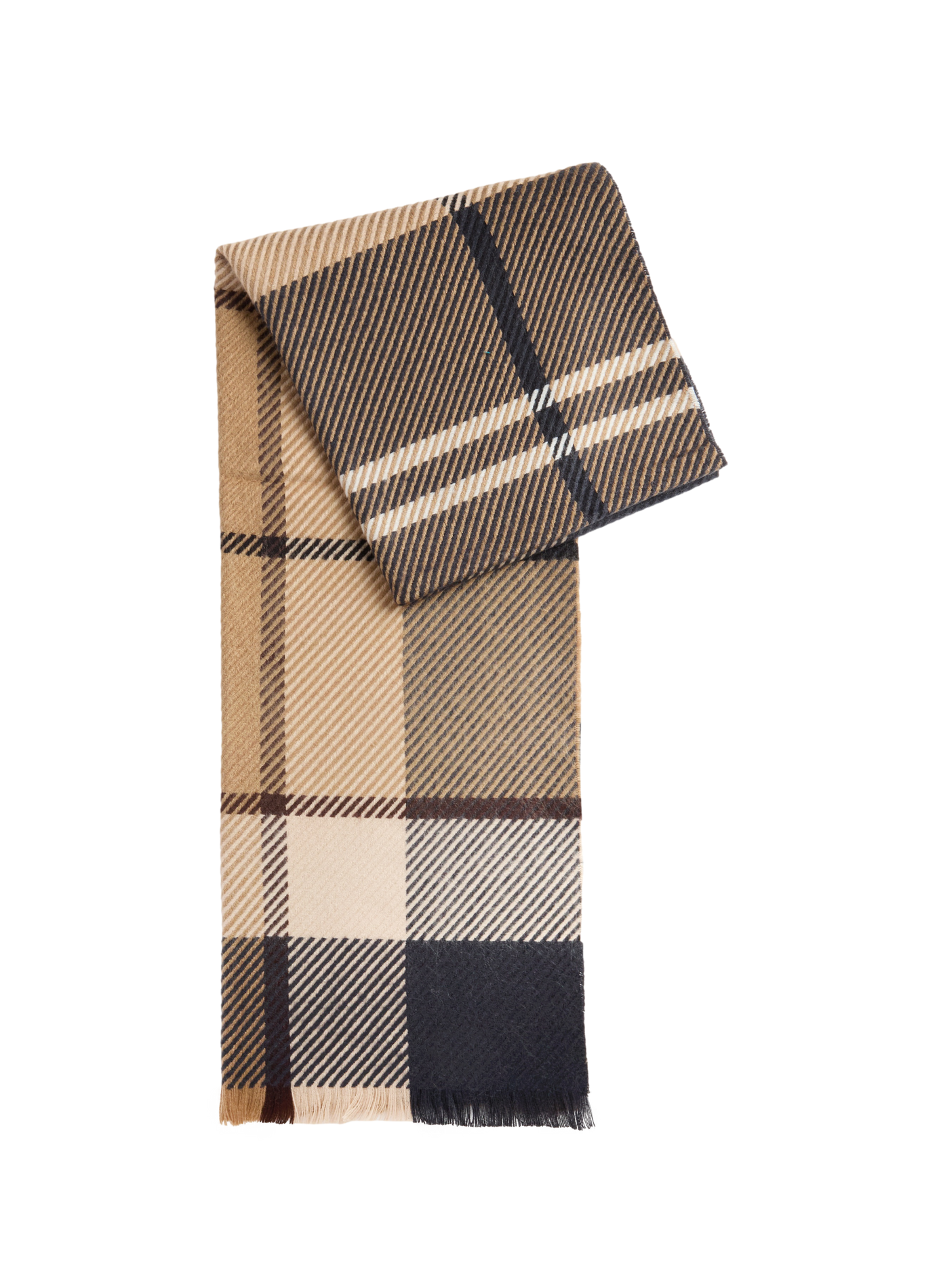 Echarpe imprimée à franges BARBOUR Multicolore