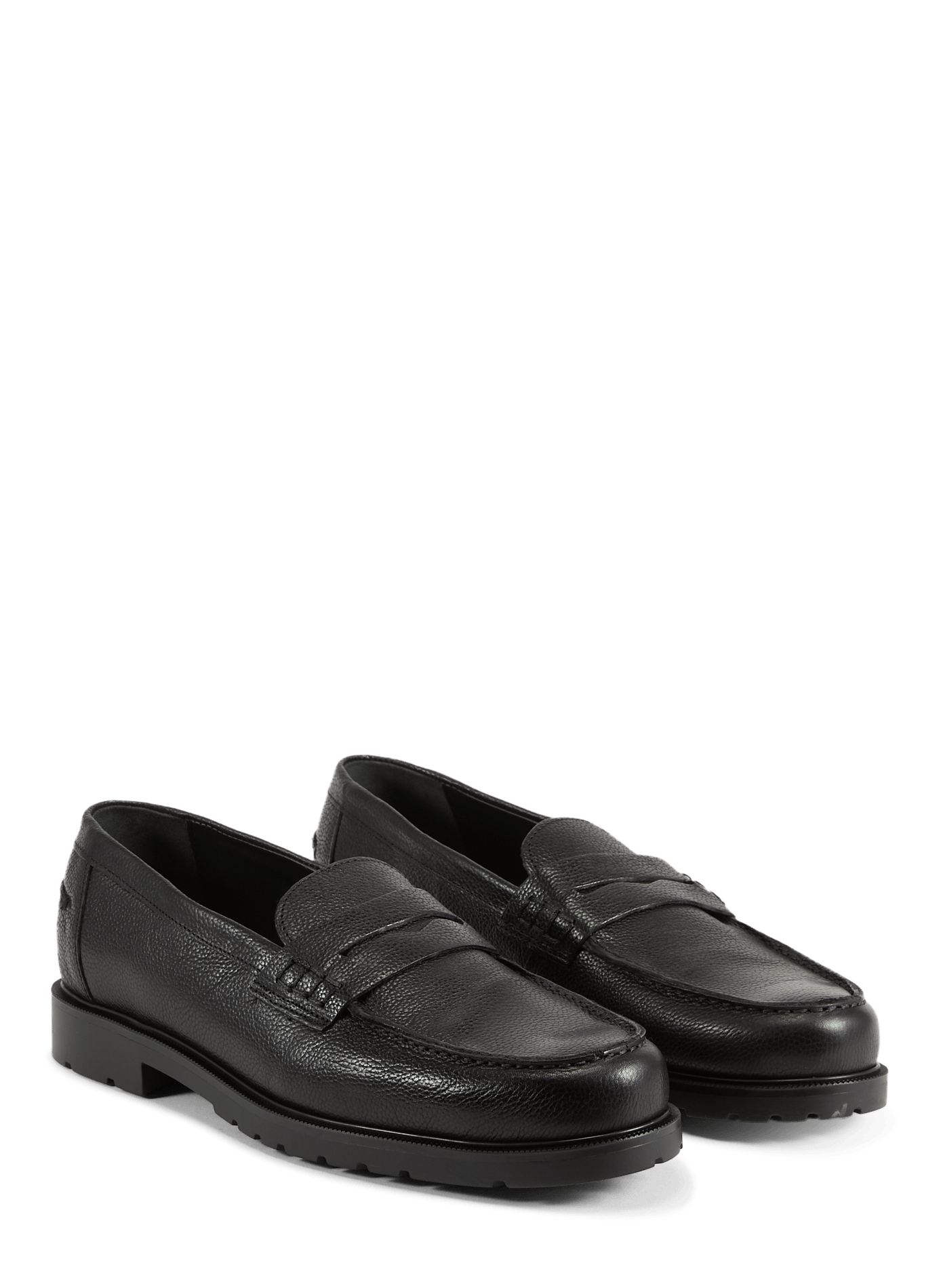 Mocassins en cuir grainé  KLEMAN Noir