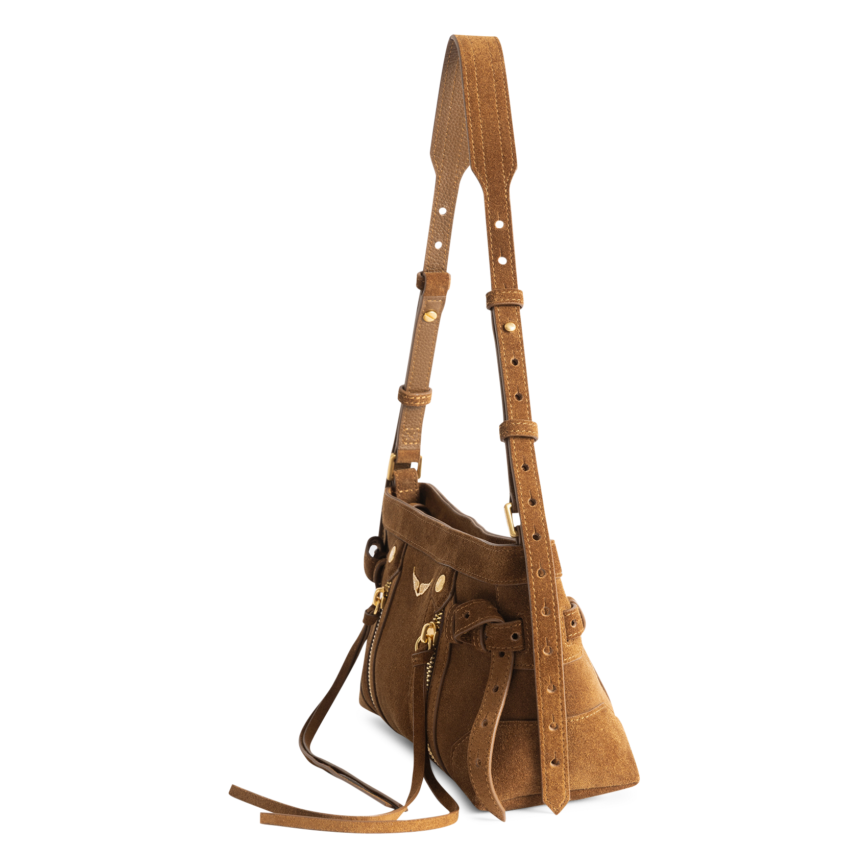 Schoudertas van baby madison leer ZADIG&VOLTAIRE Bruin