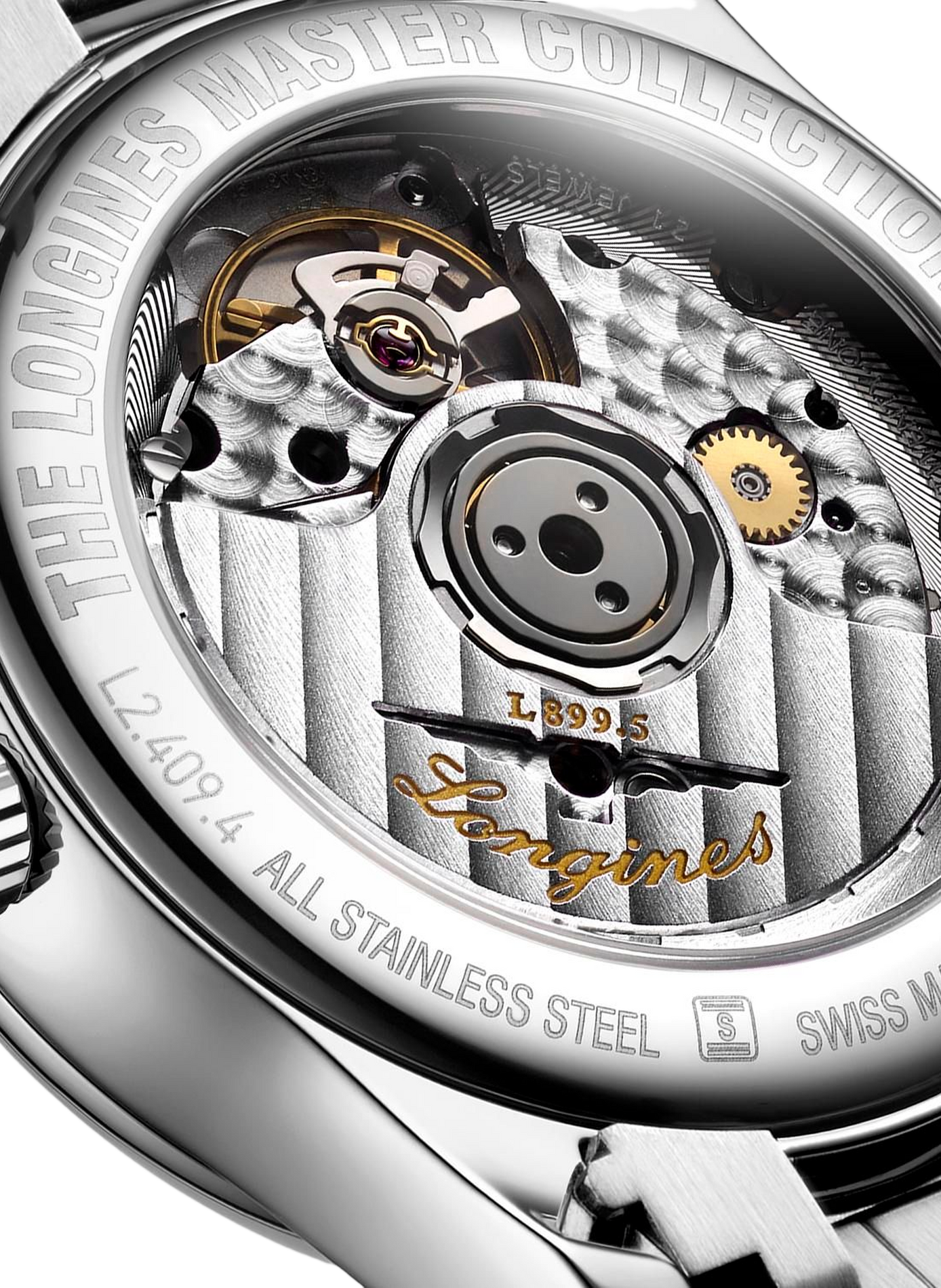 Montre automatique The Longines Master Collection en acier inoxydable LONGINES Blanc