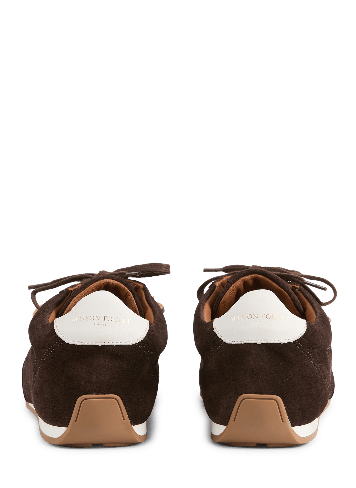 Baskets basses JULIETTE en cuir velours | Marron MAISON TOUFET Femme