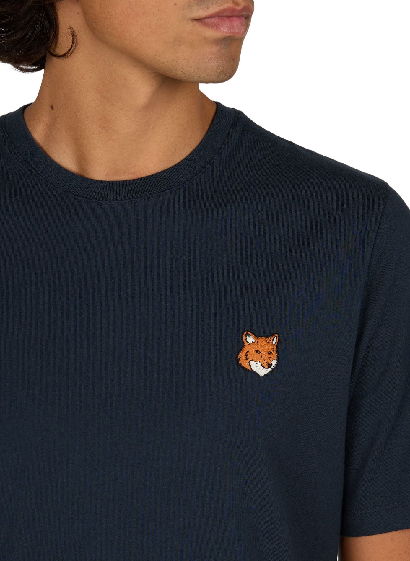 T-shirt FOX en coton MAISON KITSUNÉ Bleu