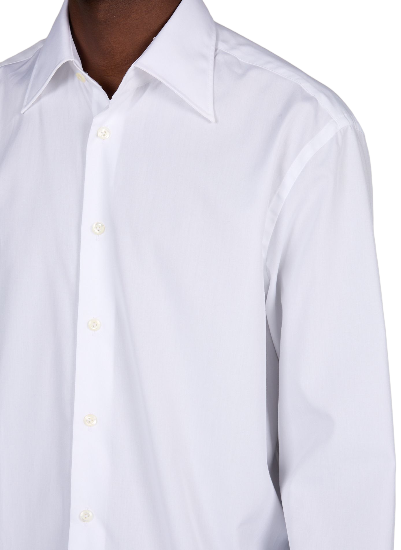 Plain cotton shirt VAN LAACK White