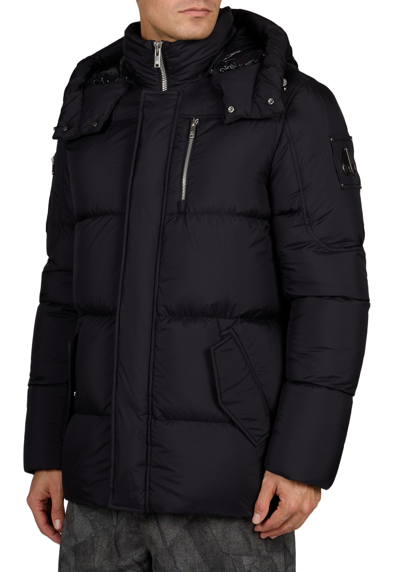 Everest hooded puffer jacket MOOSE KNUCKLES Black