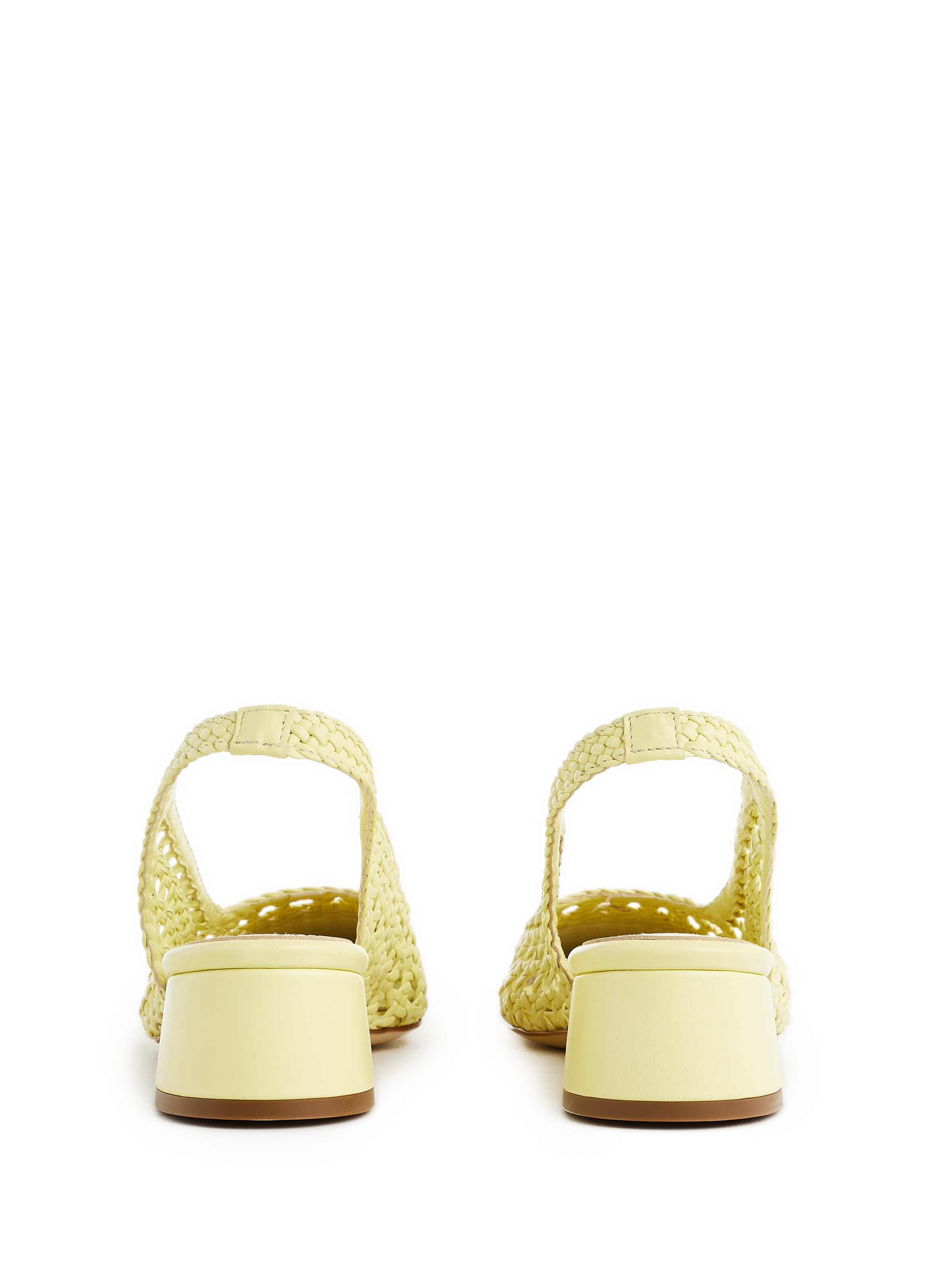Slingback Nova Tarragona en cuir SOULIERS MARTINEZ Jaune