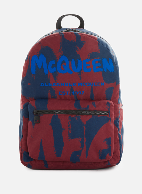 حقيبة ظهر من النايلون متعددة الألوان من ألكسندر ماكوين 