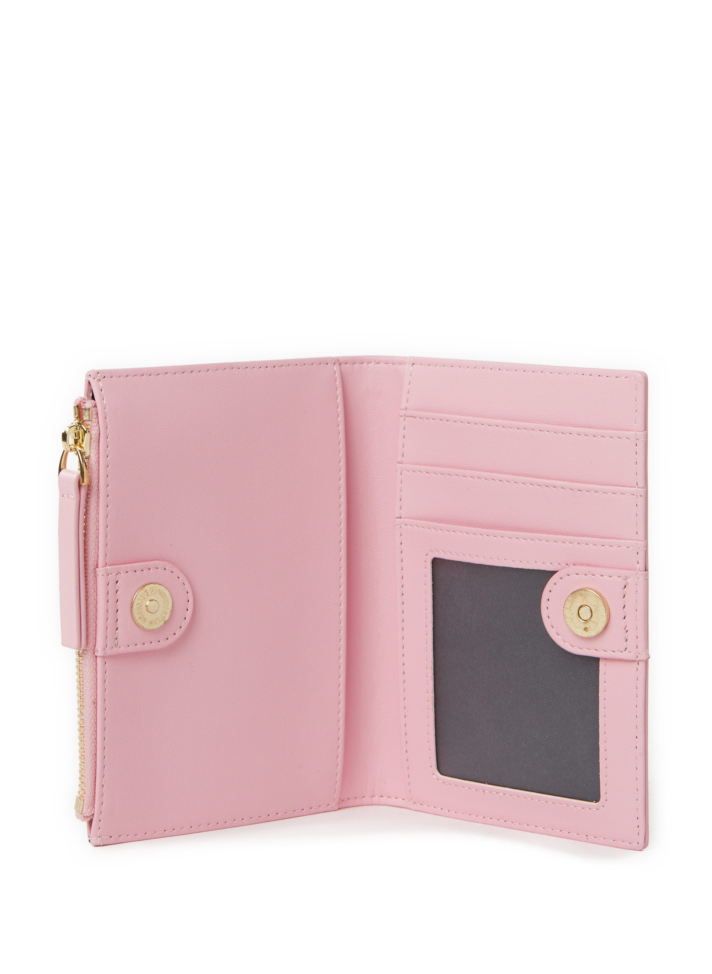 Portefeuille en cuir lisse SAISON 1865 Rose