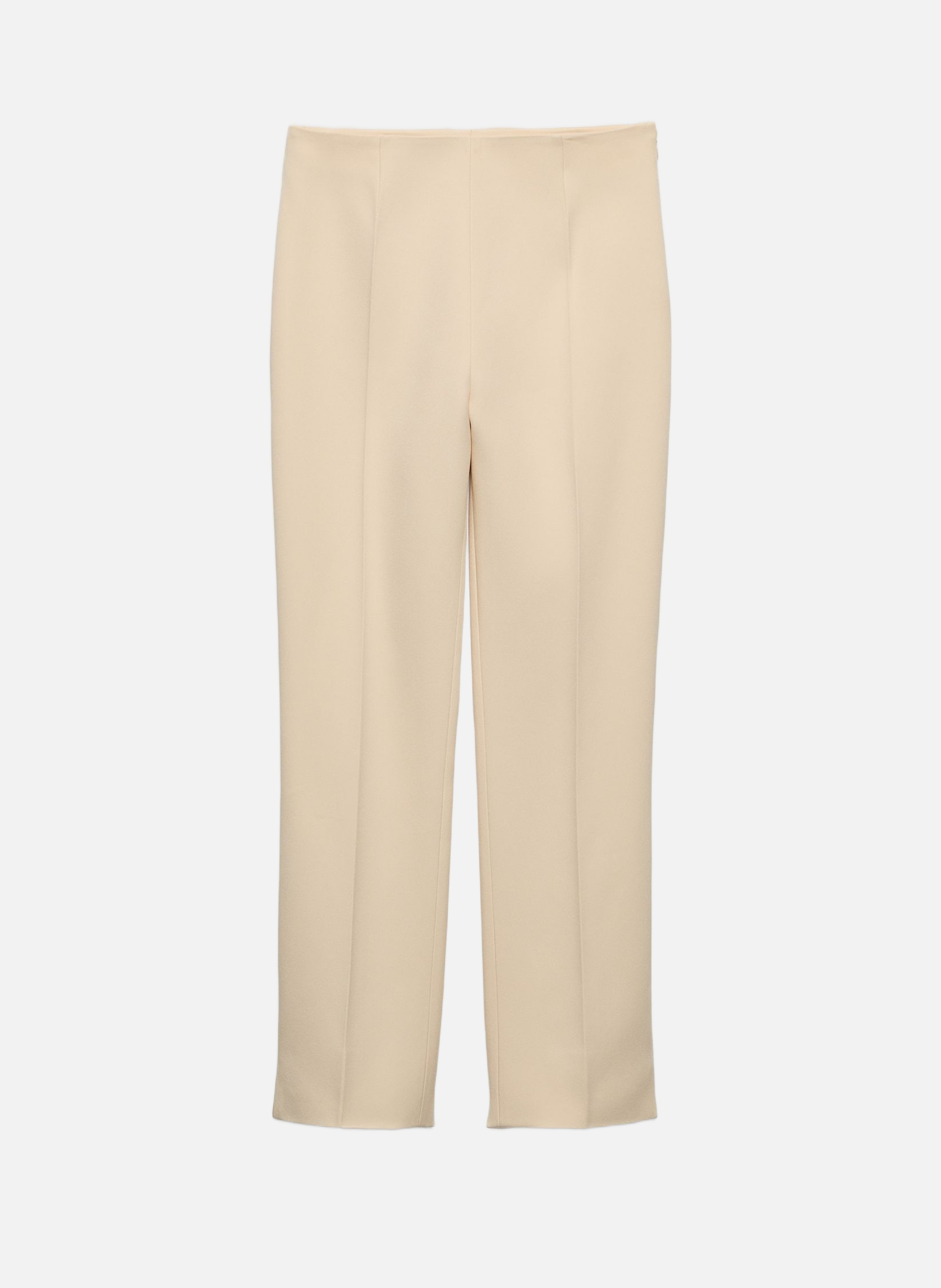Pantalon en soie sablée PRADA Beige