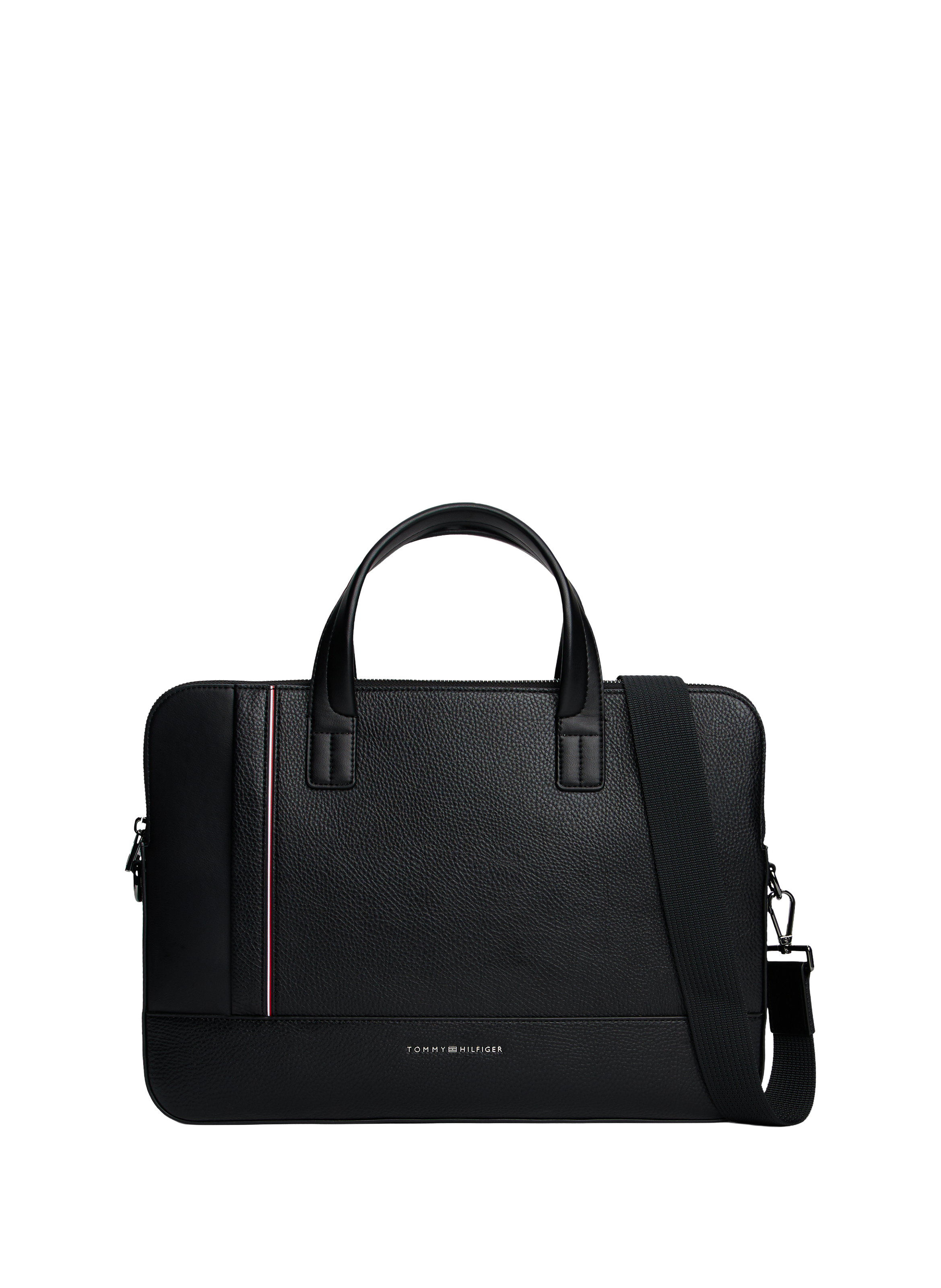 TOMMY HILFIGER Computer bag with removable shoulder strap Black