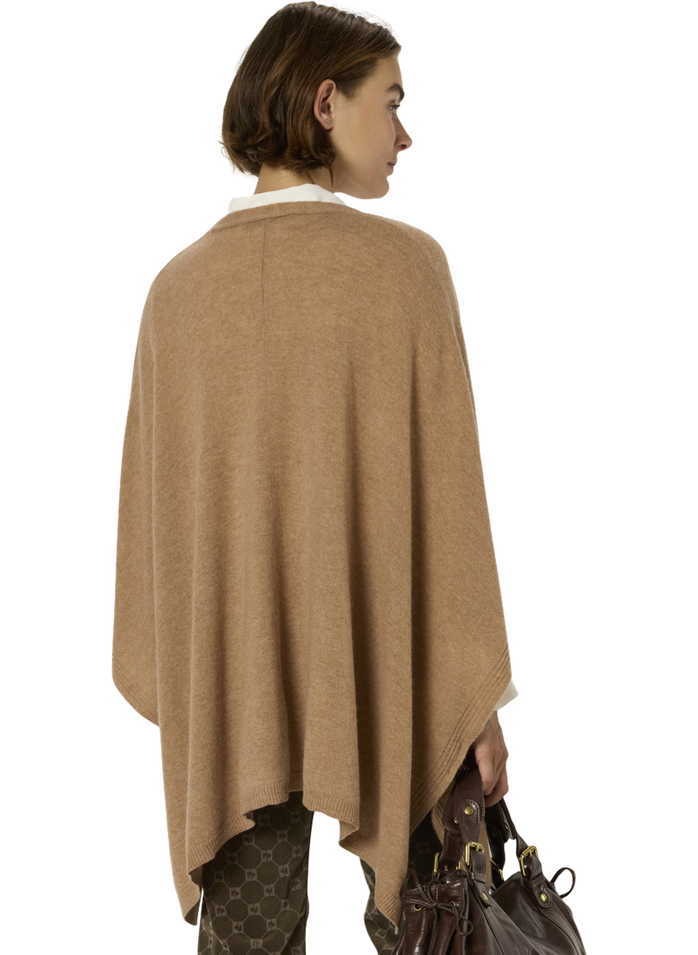 Poncho en cachemire - emeline GERARD DAREL Marron