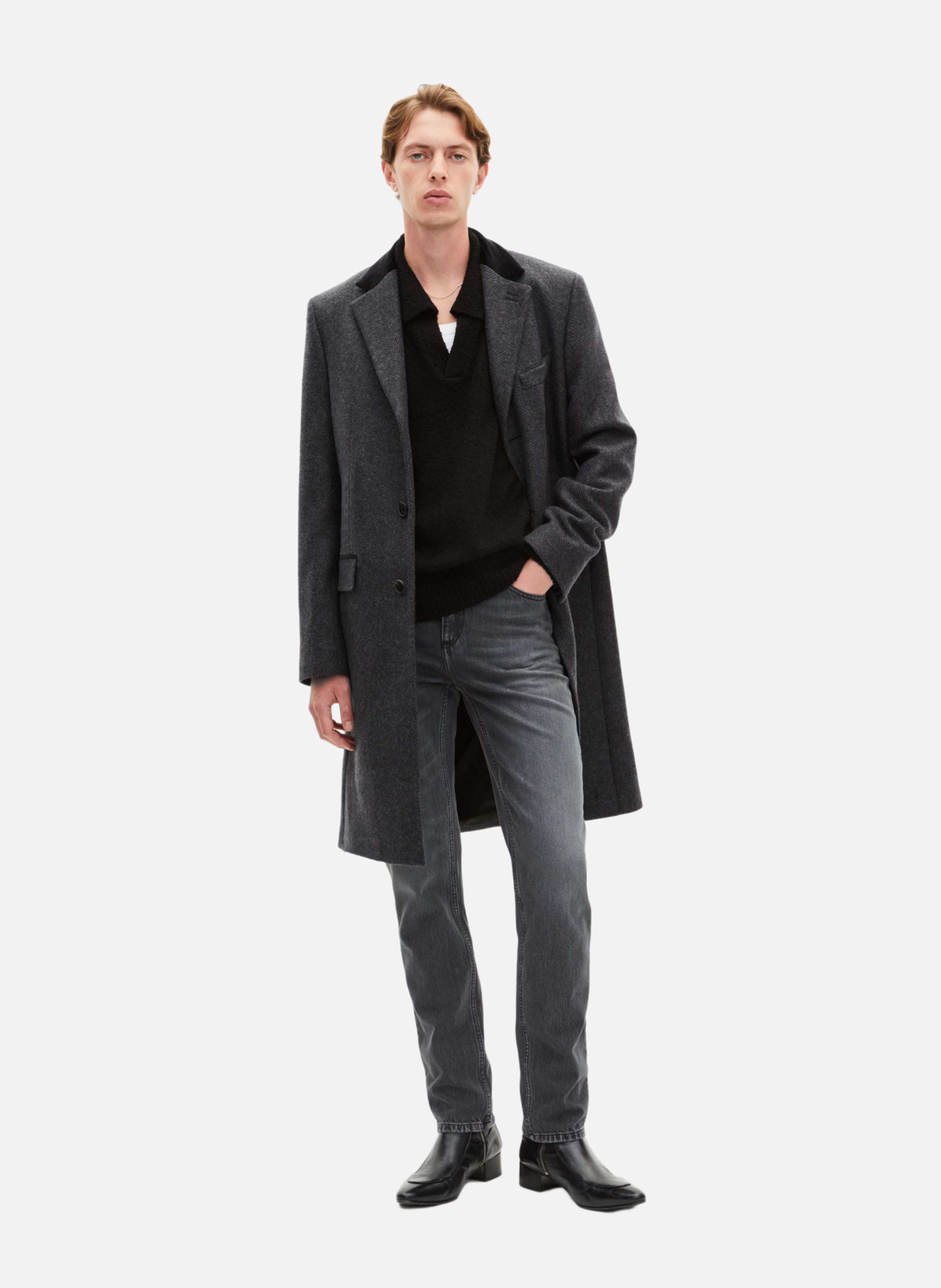 Manteau long THE KOOPLES Gris