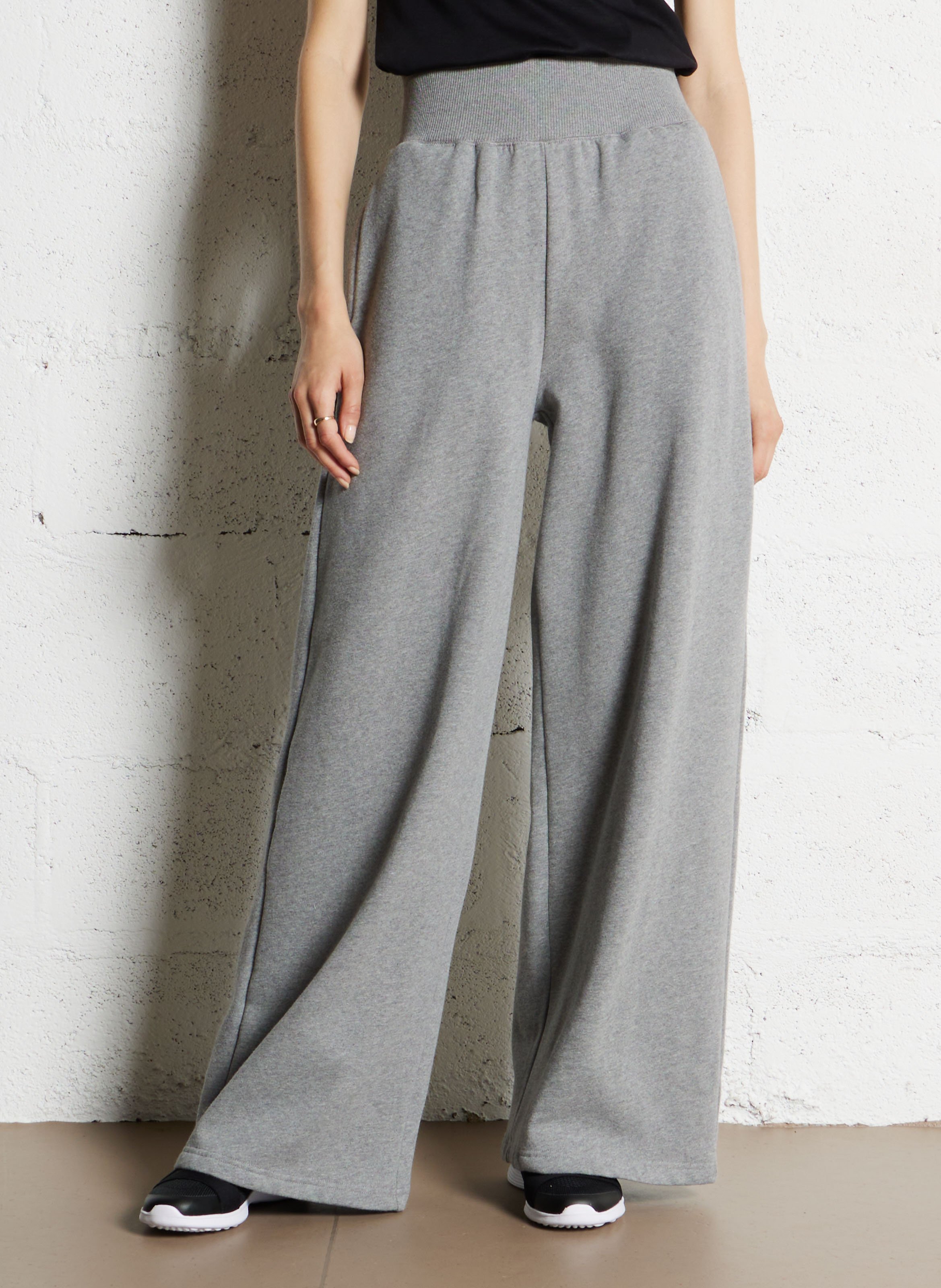 Pantalon large en coton mélangé REPETTO Gris