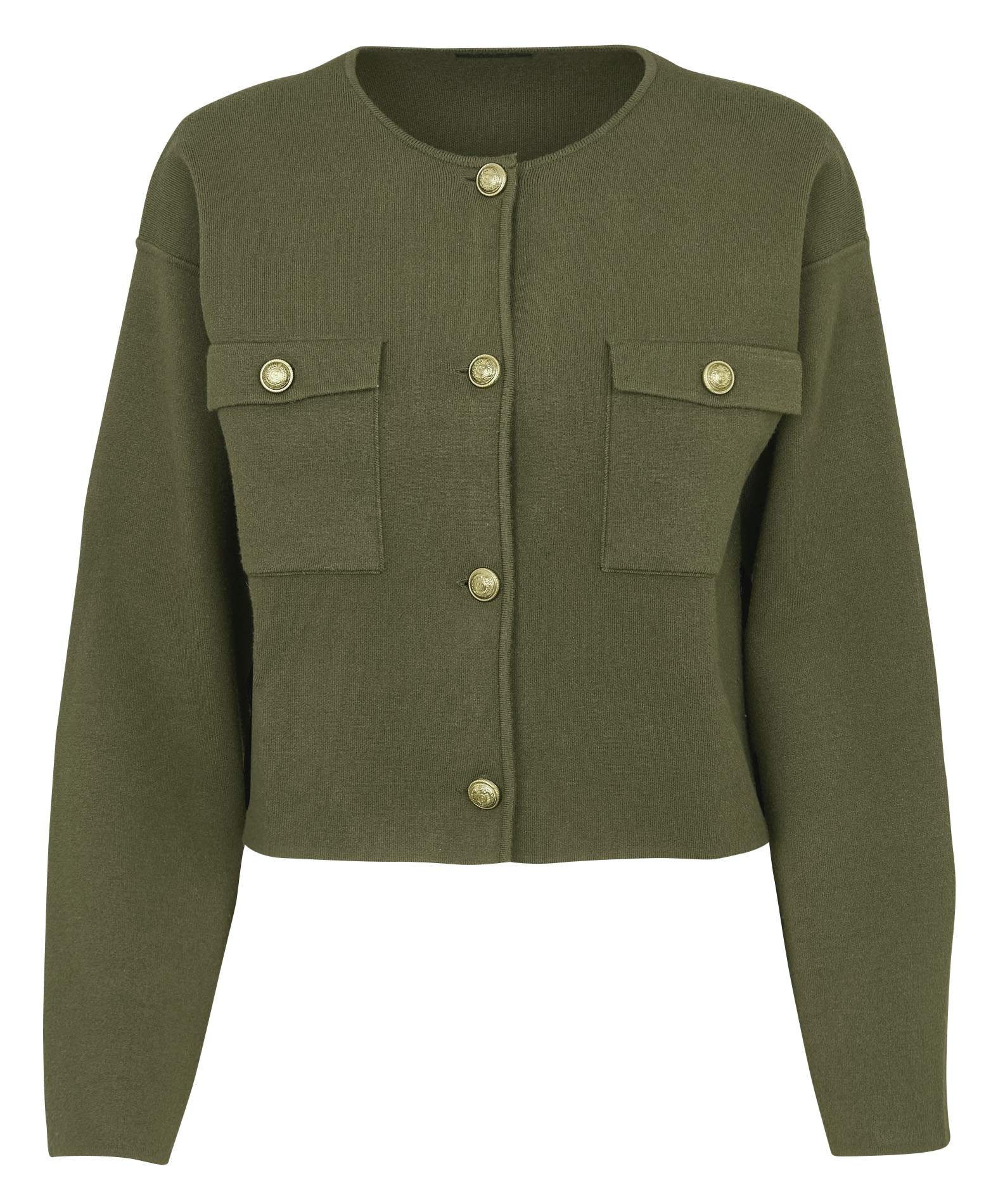 Cardigan oversize col rond IKKS Kaki