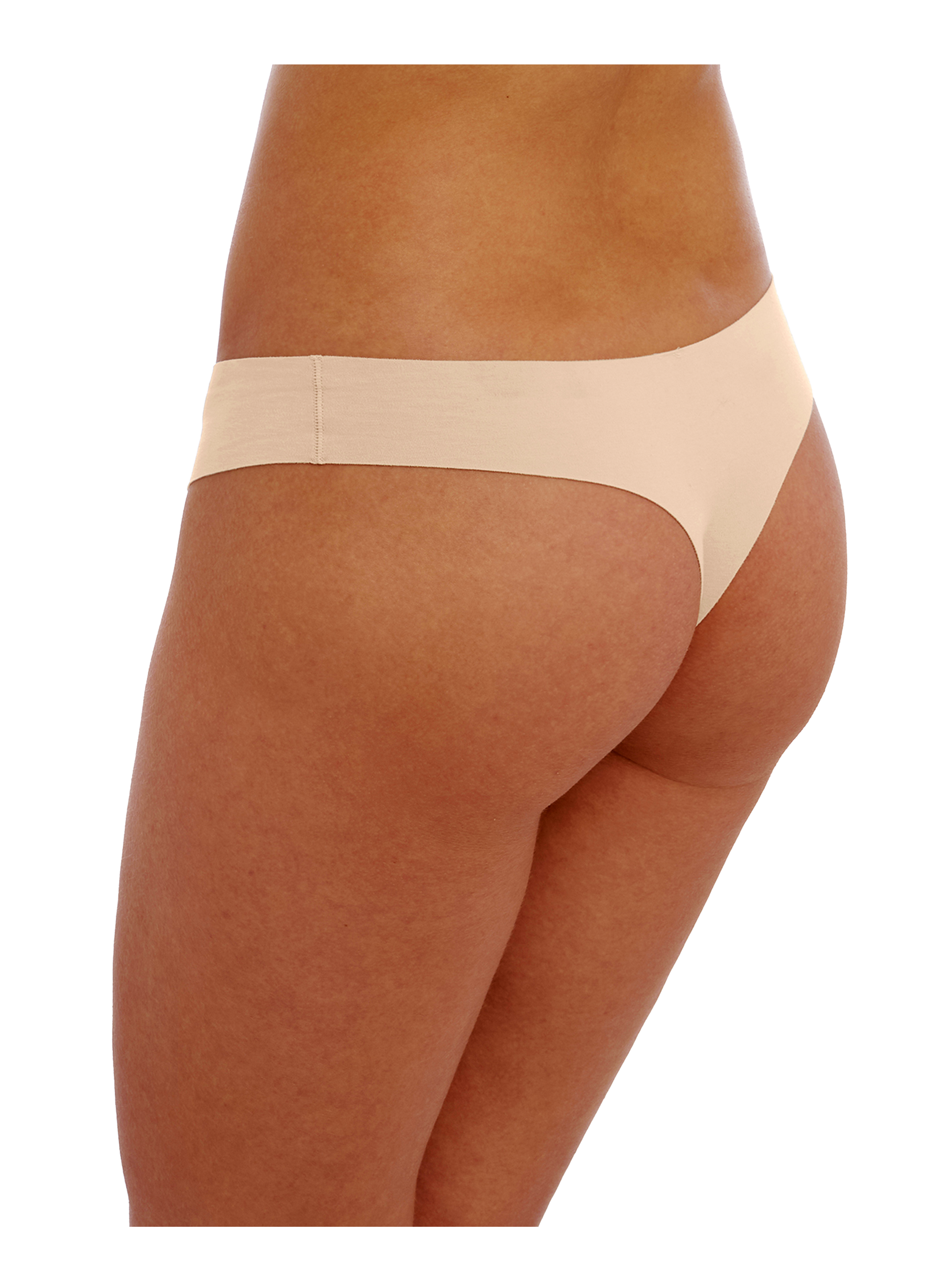 Invisible plain tanga WACOAL Beige