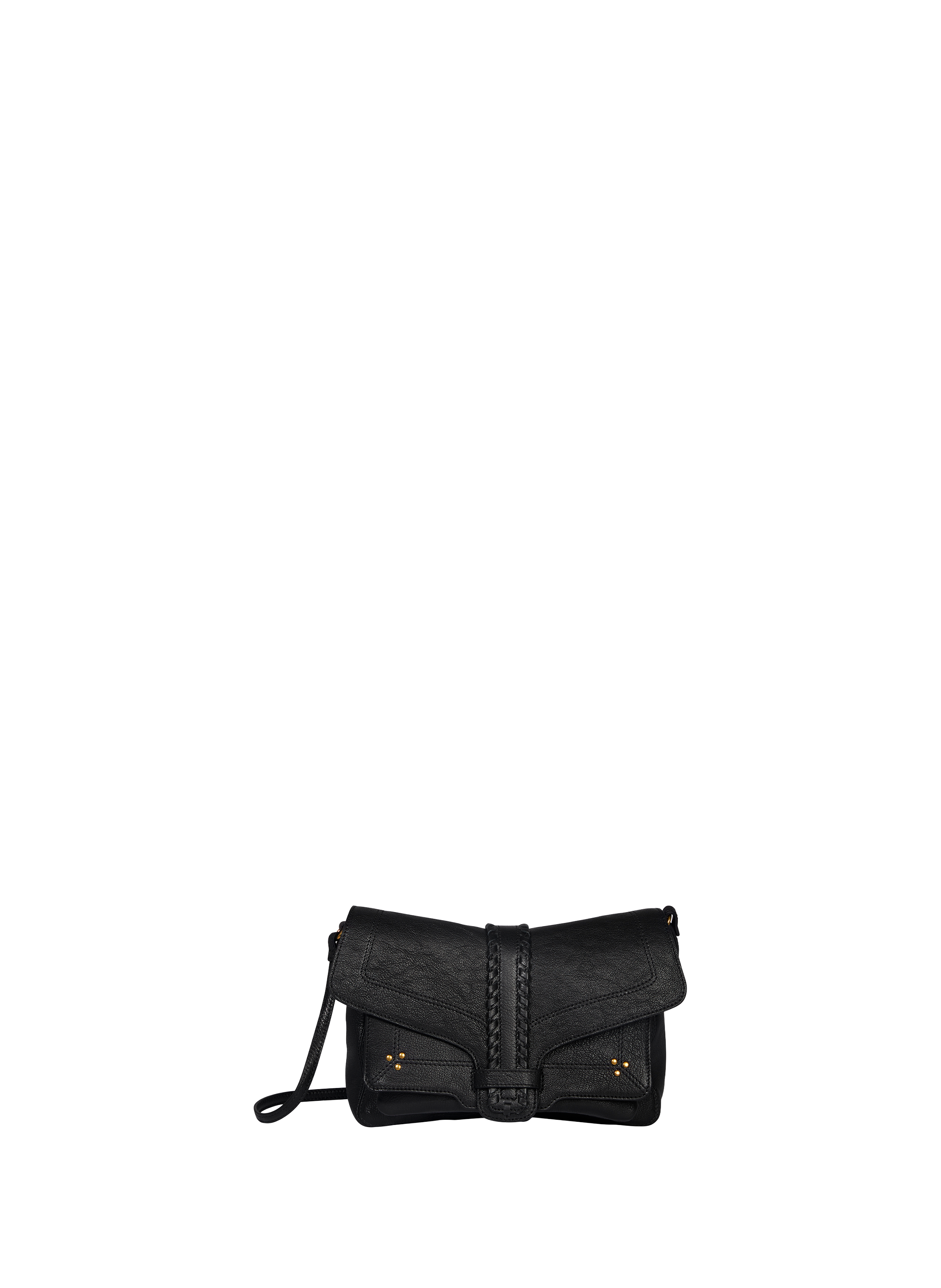JÉRÔME DREYFUSS Harry M goat leather baguette bag Black