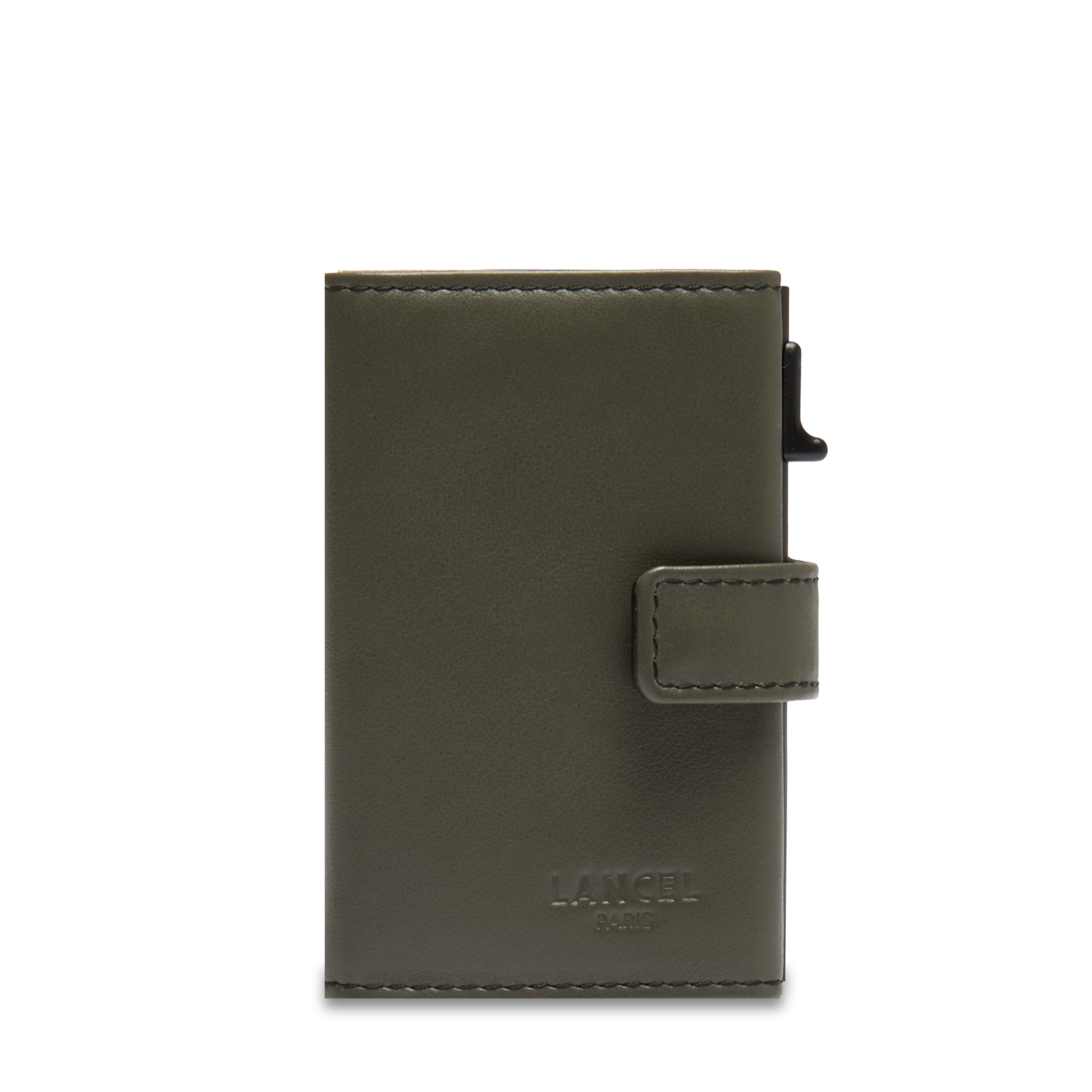 Porte-cartes léon de lancel en cuir LANCEL Noir