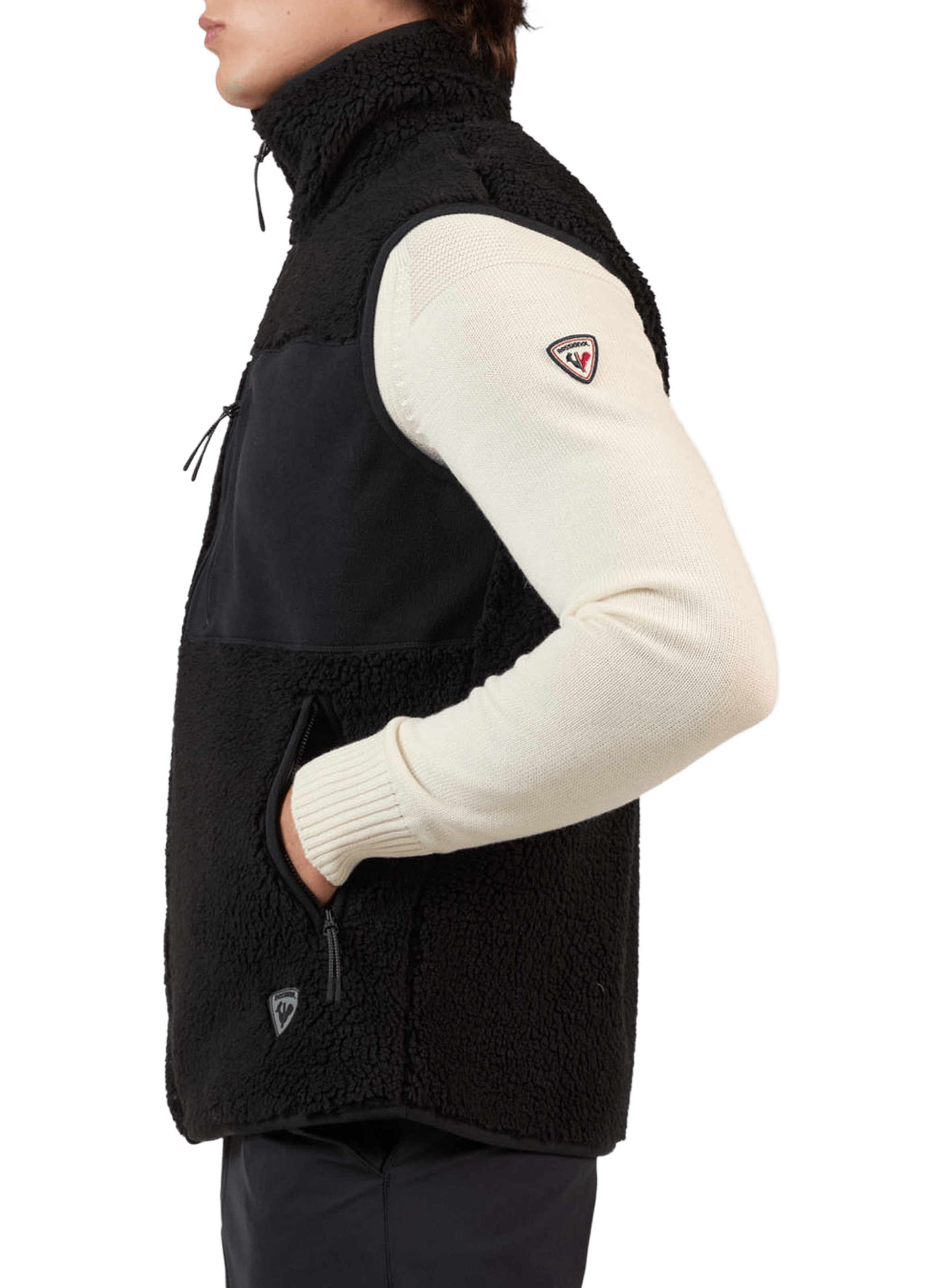 Veste sans manches à col montant ROSSIGNOL Noir