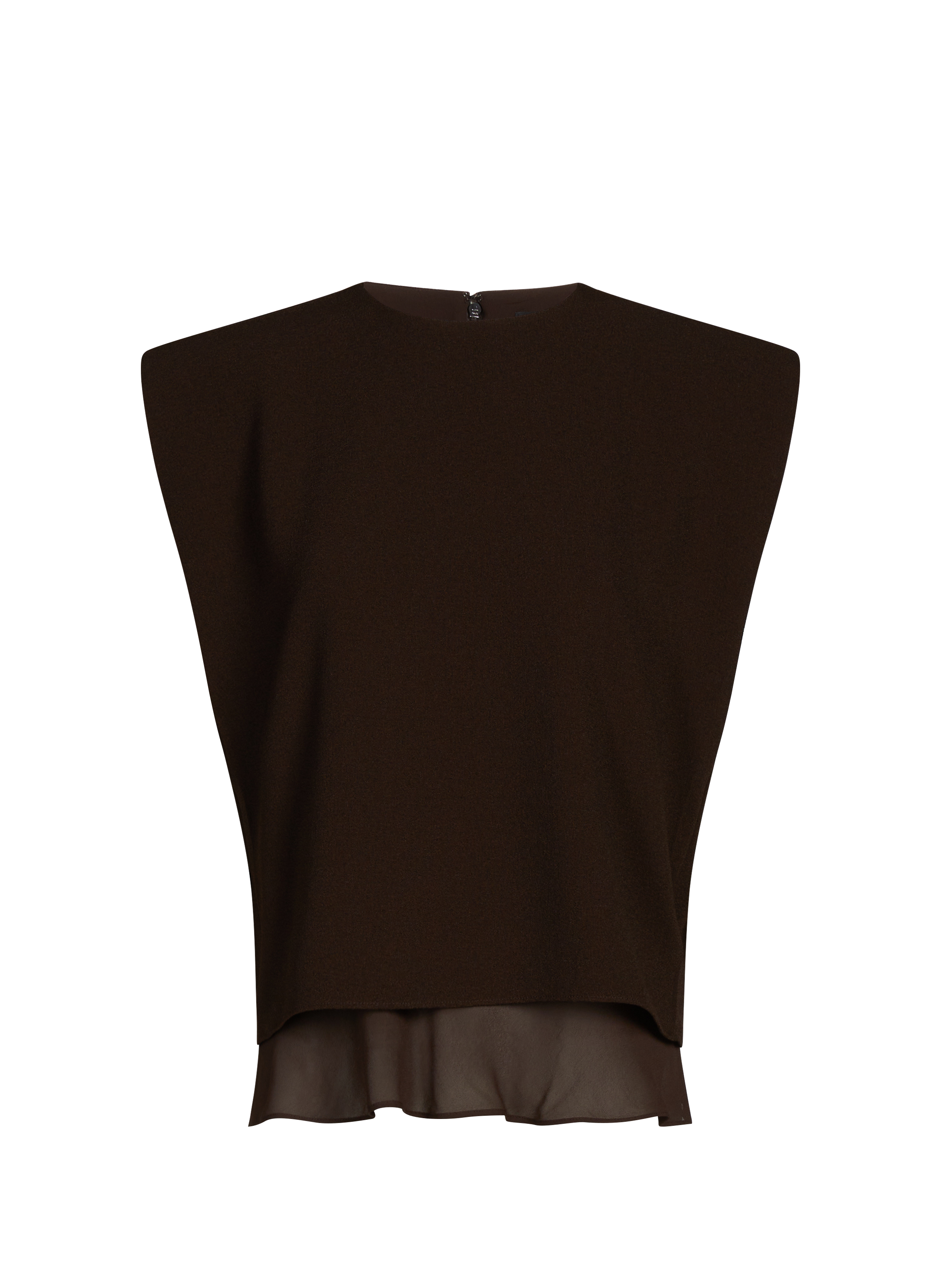 Pleated top ROTATE Brown
