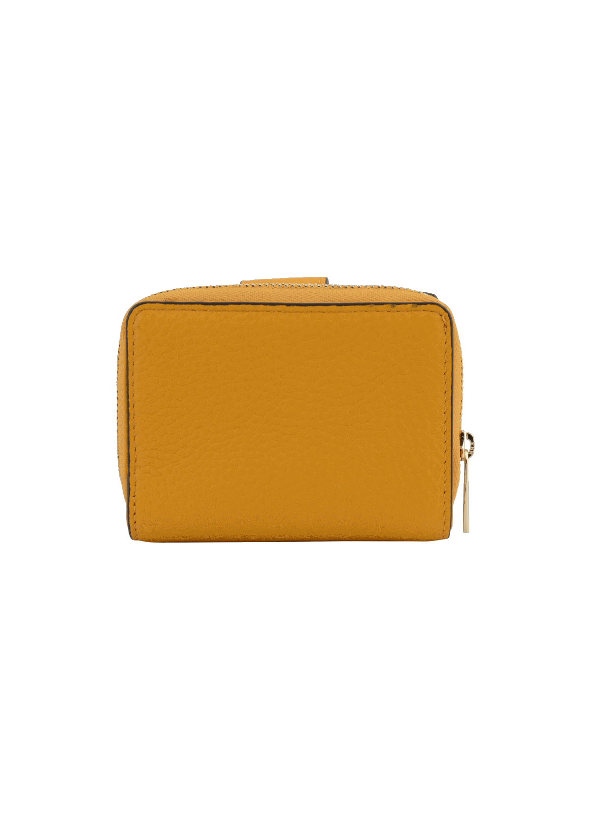 Club | porte monnaie à rabat en cuir de veau POURCHET Jaune