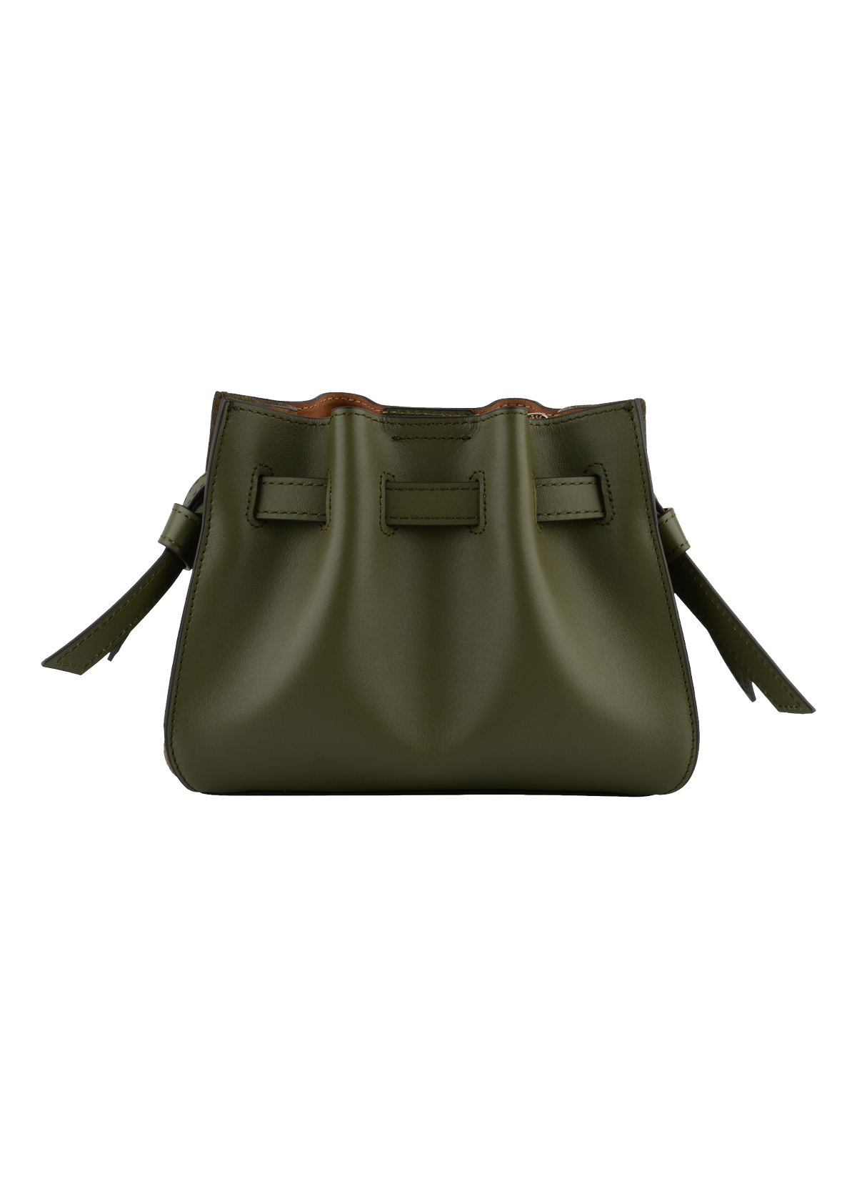 Blossom daim | sac porté travers pm POURCHET Kaki