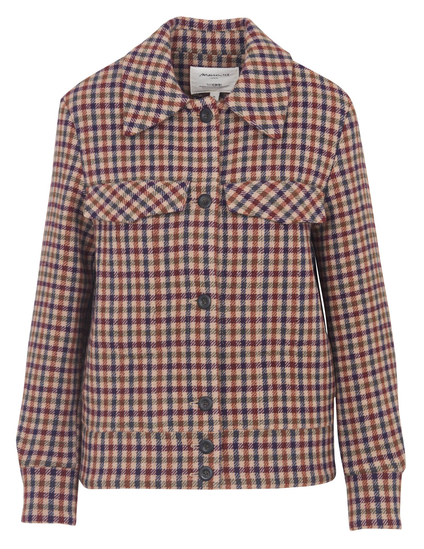 Veste col classique en laine mélangée fierce MAISON 123 Multicolore