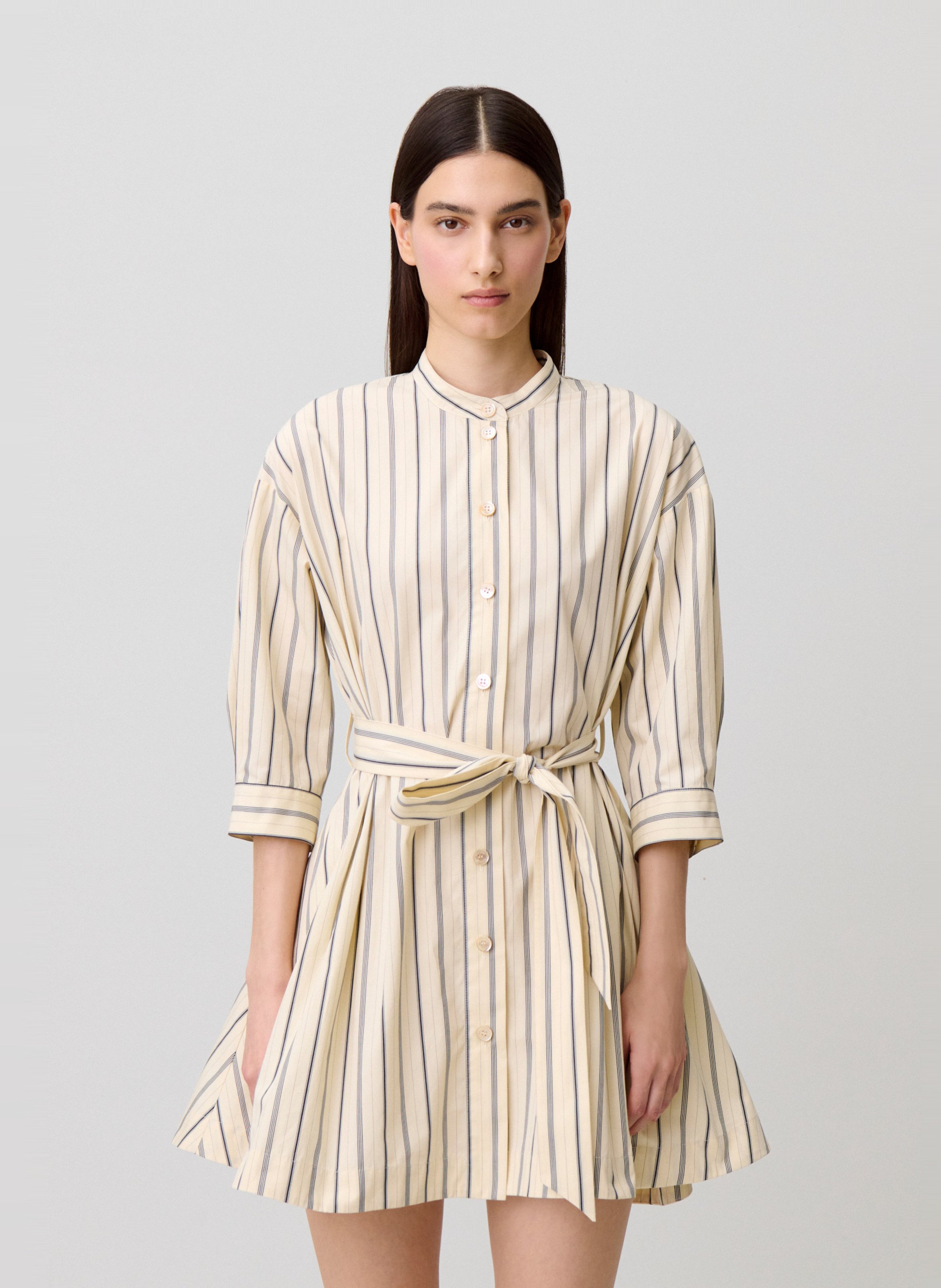 Robe courte col rond à rayures CLAUDIE PIERLOT Multicolore